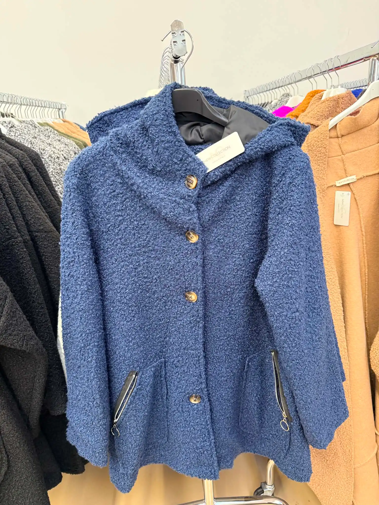Oversized Bouclé-Jacke
