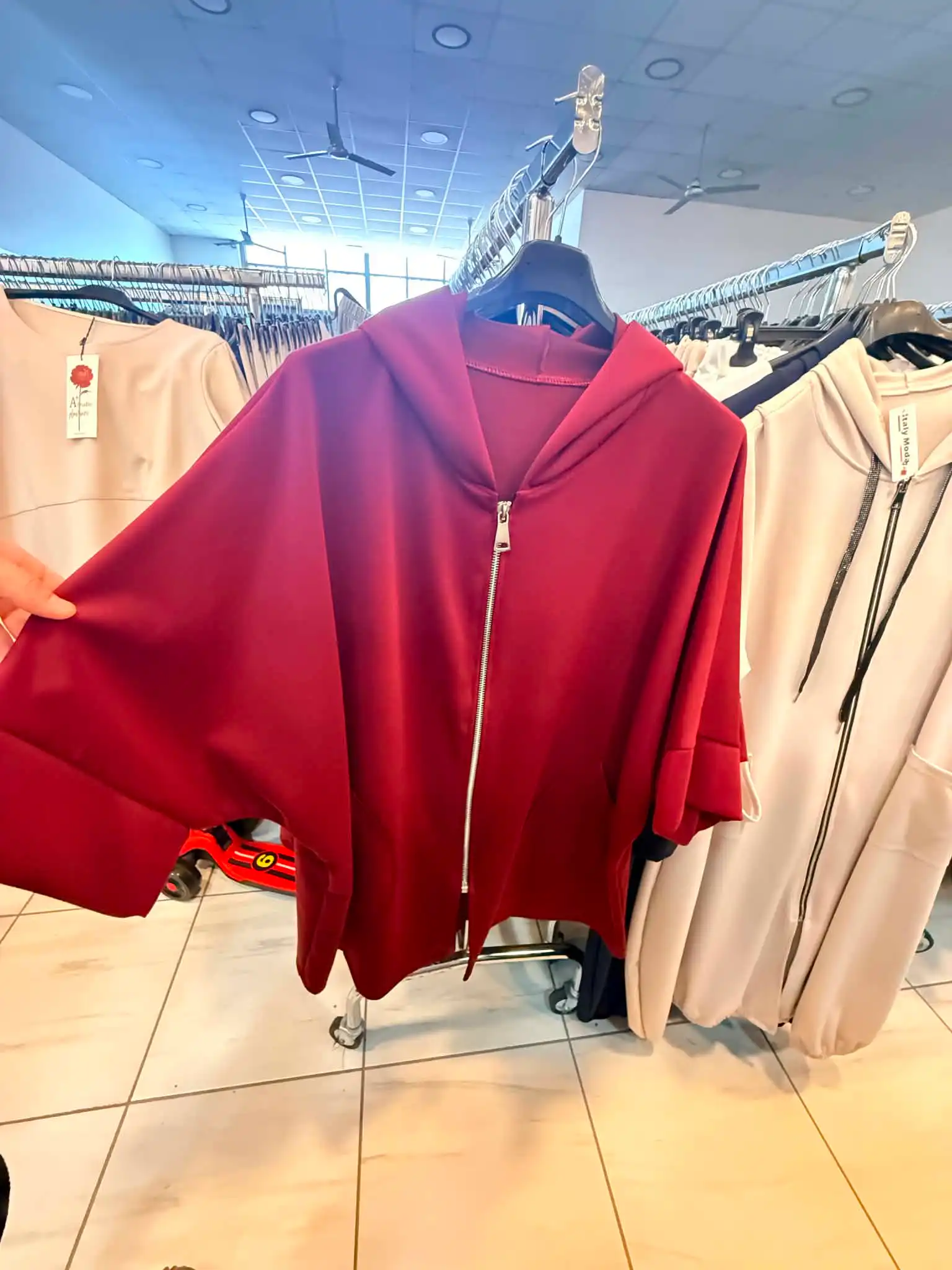 Kapuzensweatshirt mit Reißverschluss