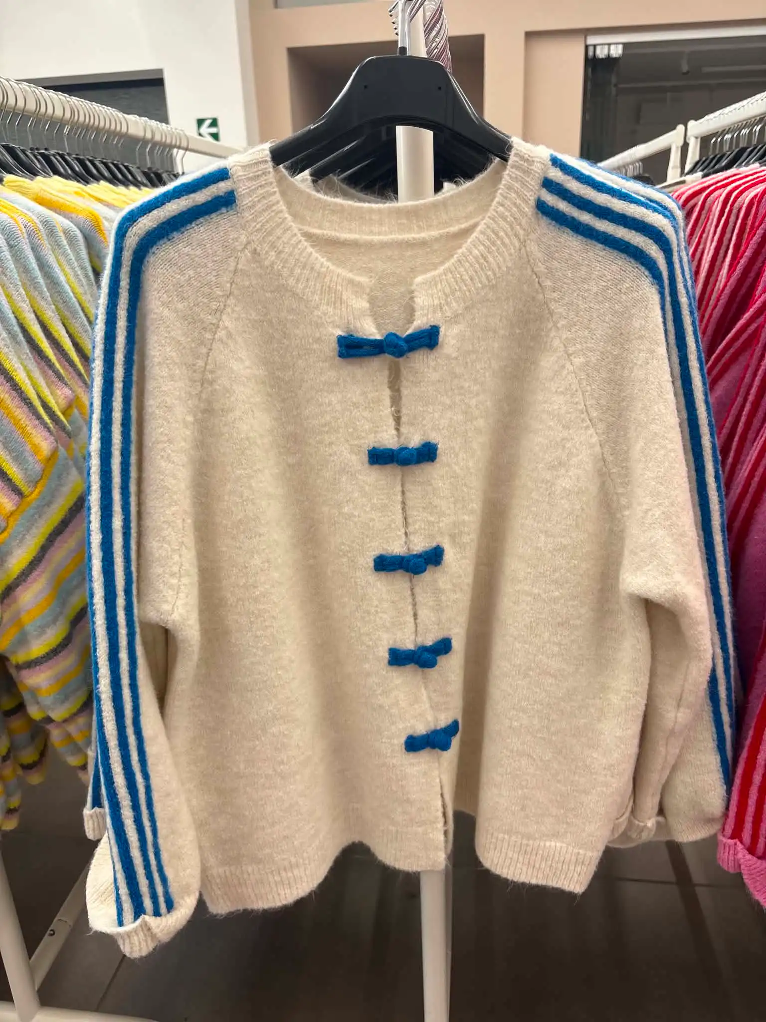 Gestrickter Polo-Cardigan