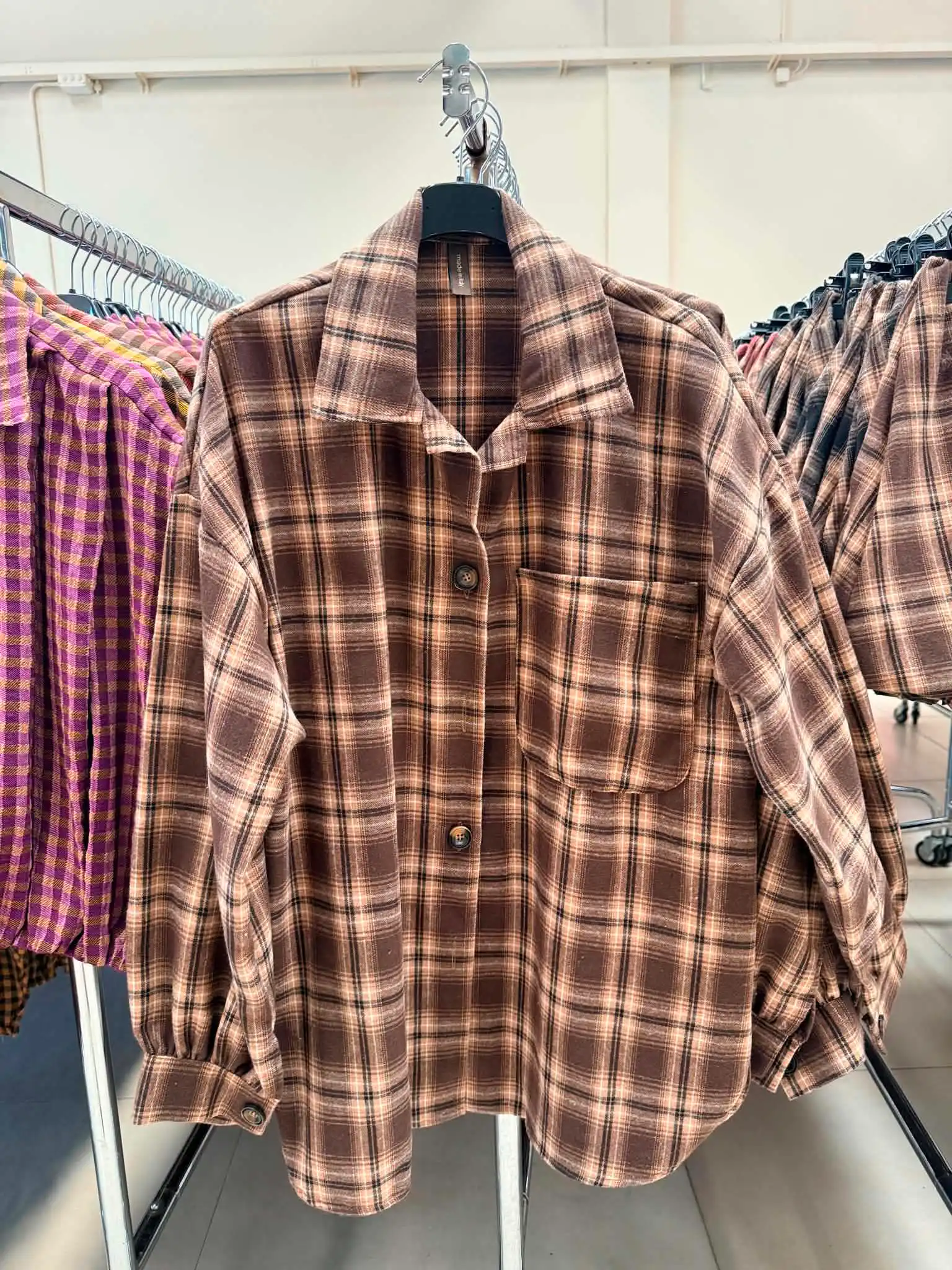 Kariertes Oversize-Hemd
