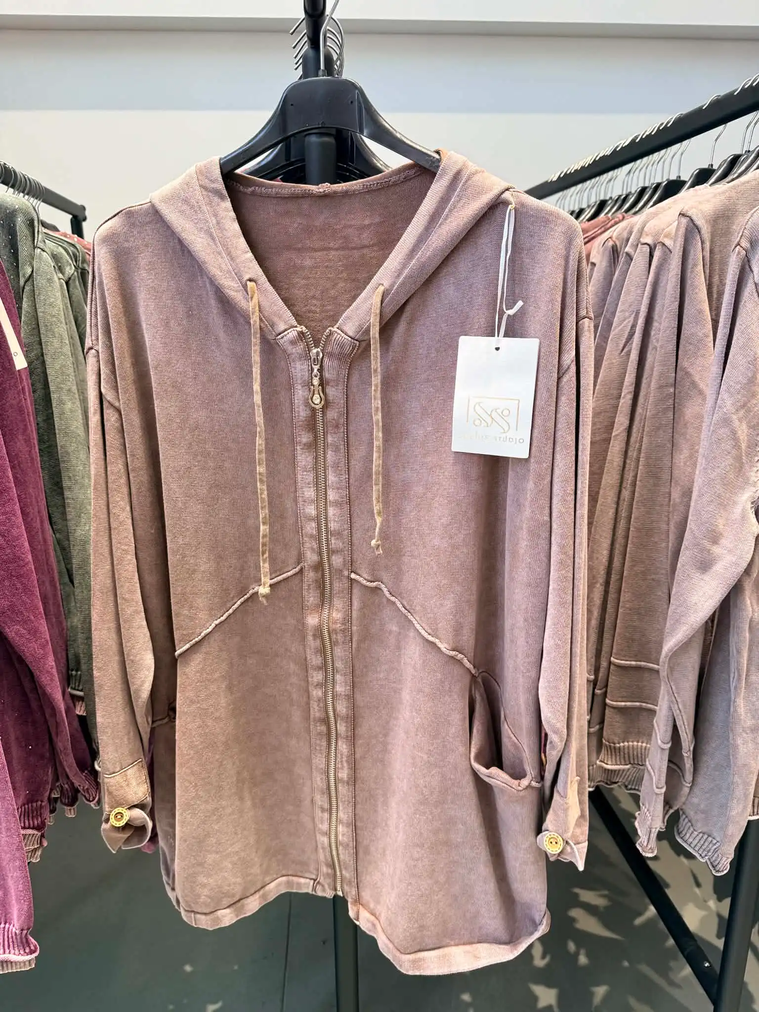 Kapuzen-Sweatshirt mit Reißverschluss