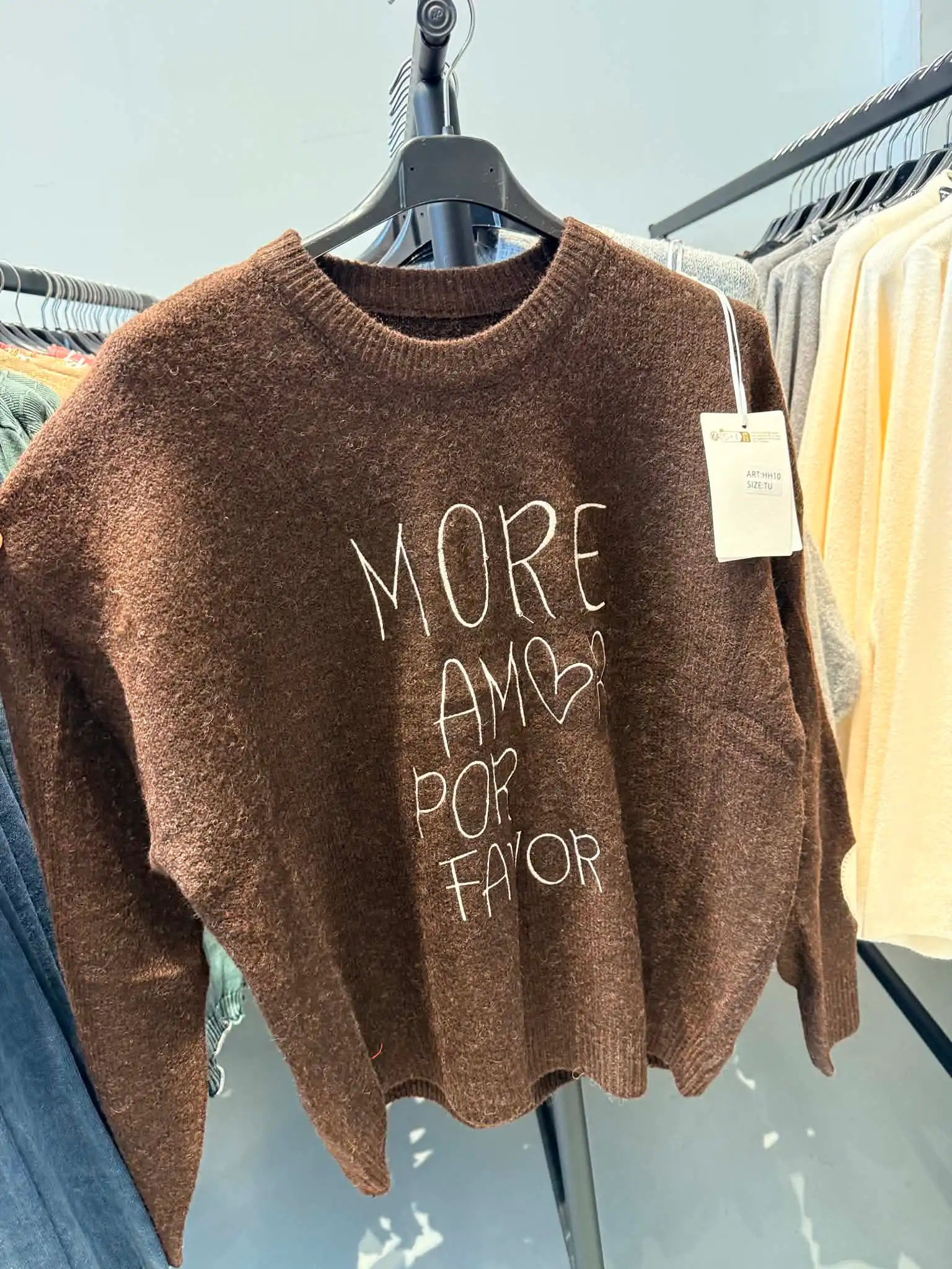 Flauschiger Alpaka-Pullover