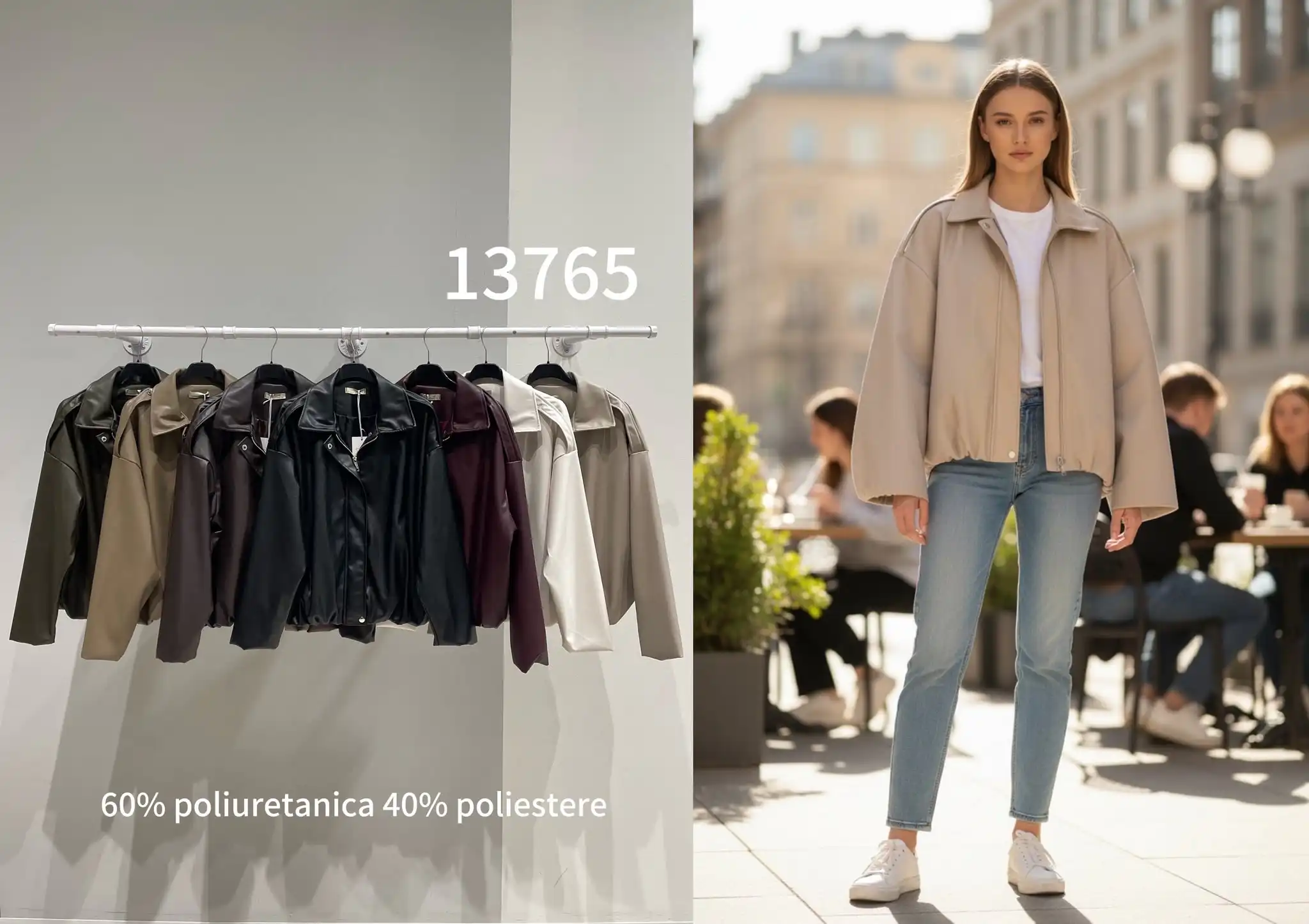 Kurzjacke im Boxy-Schnitt