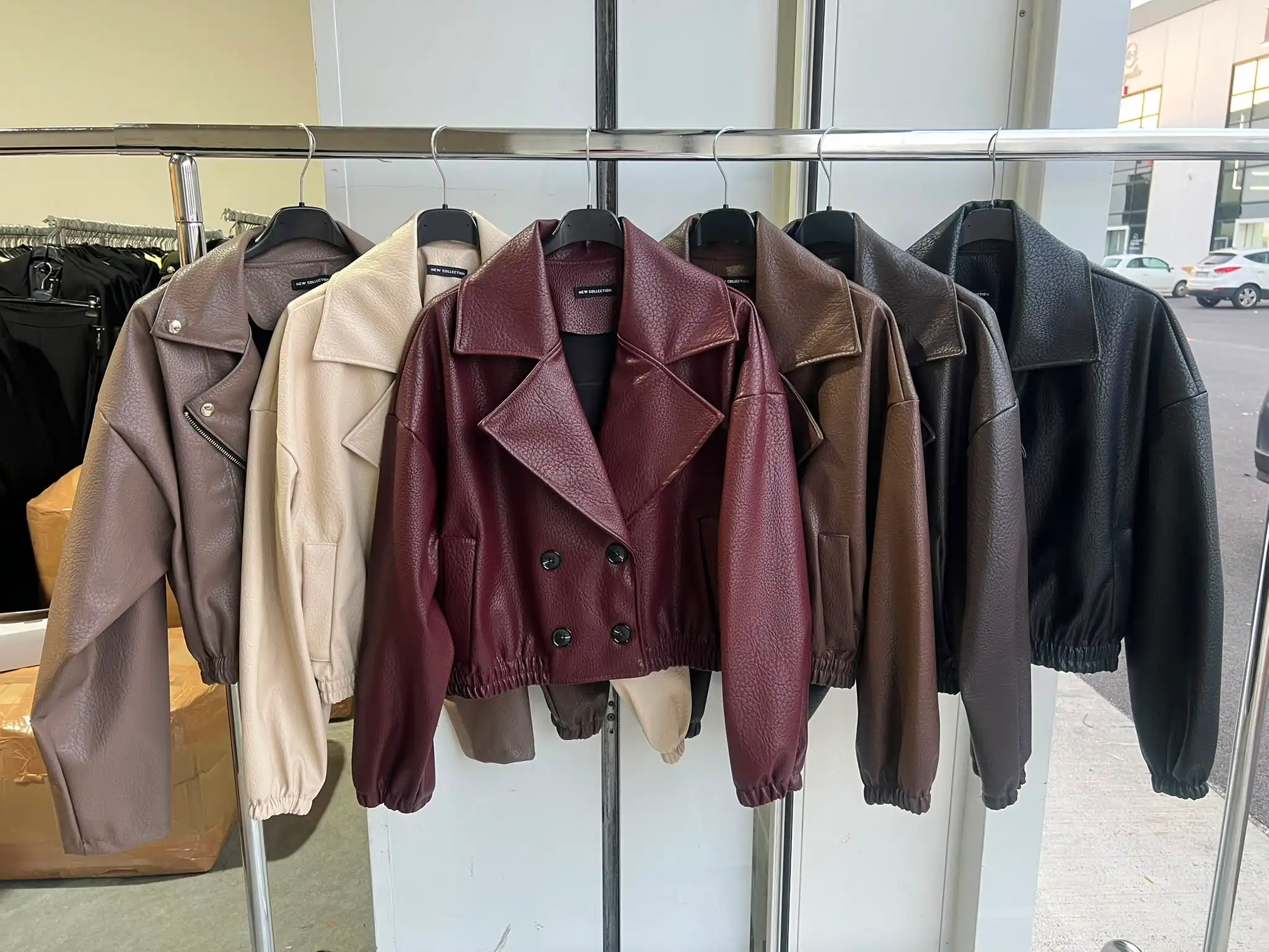 Kurze Bikerjacke
