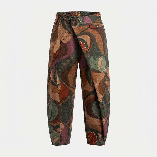 Gerade Hose mit Gummibund