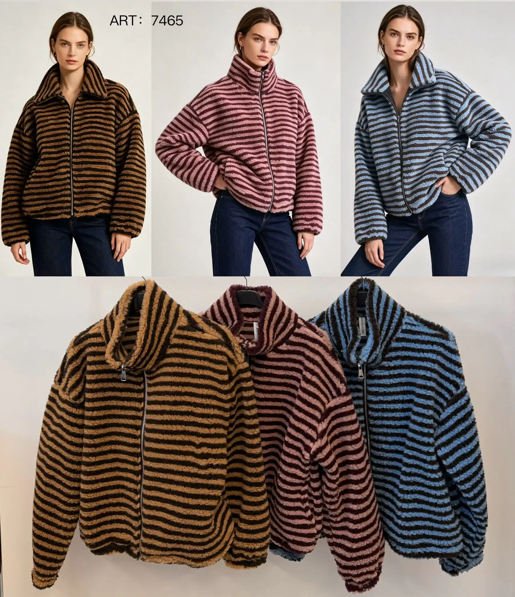 Oversize-Jacke mit Kragen