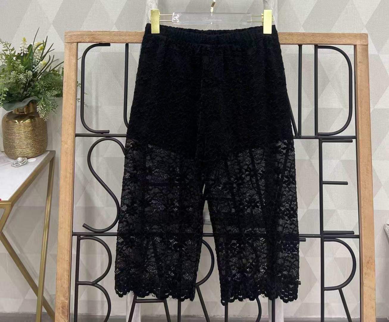 7/8 Spitzenhose