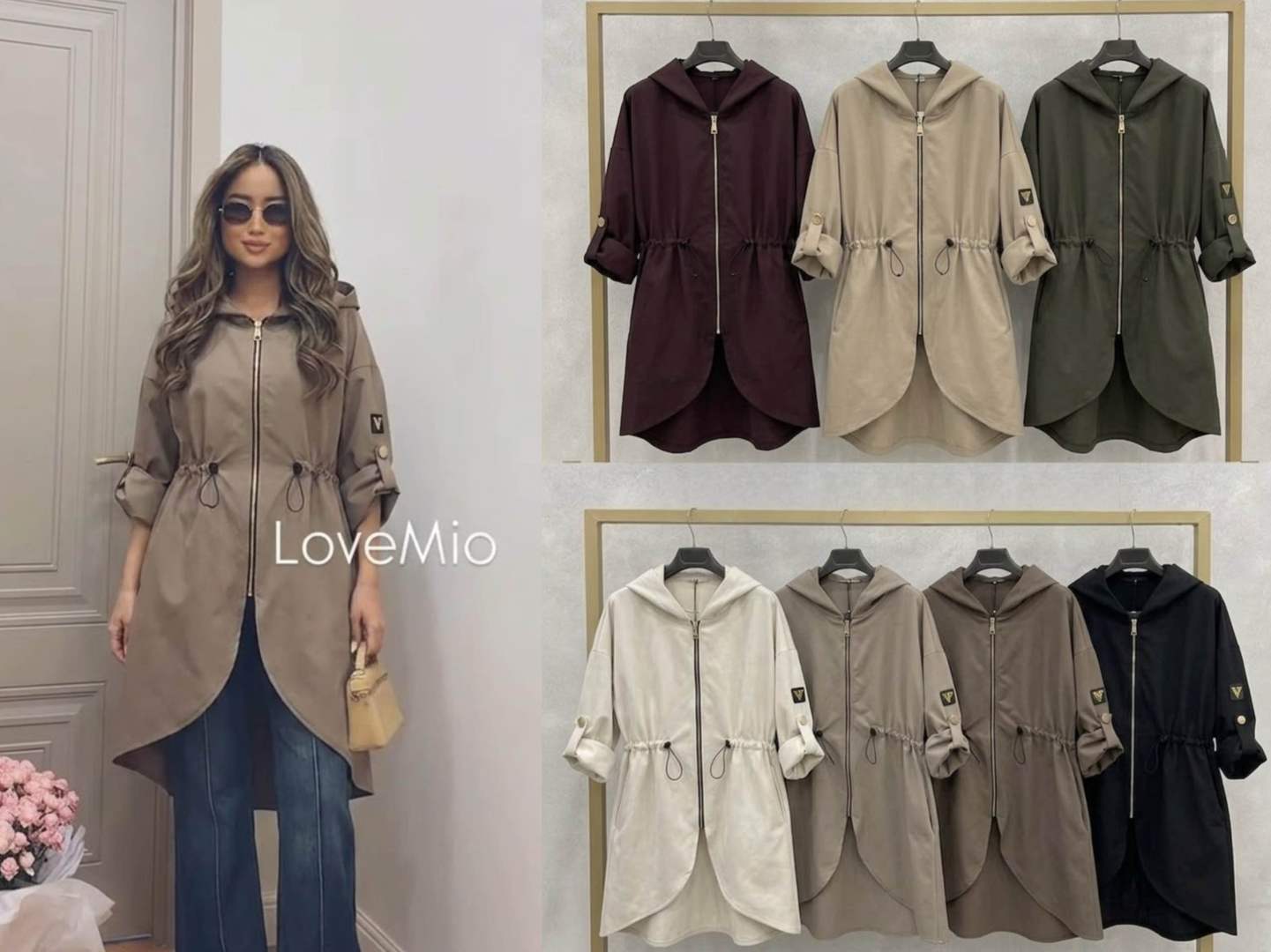 Lange Parka mit Kapuze