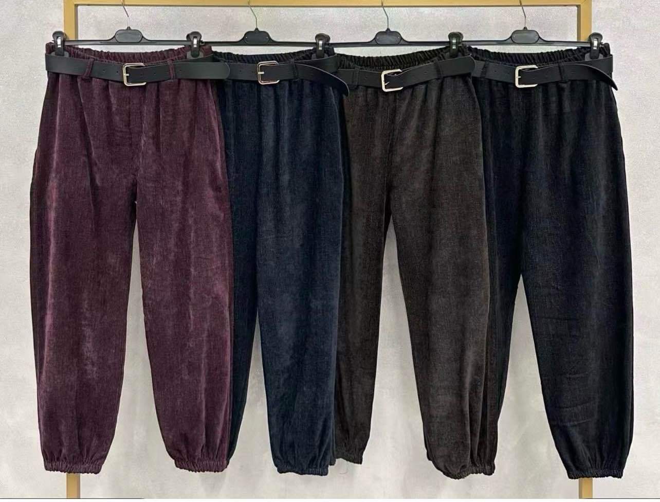 Lockere Jogger-Hose mit Gürtel
