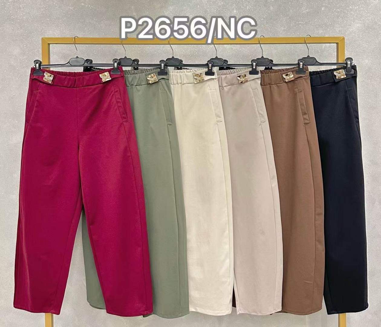 Regular gerade Knöchellange Hose