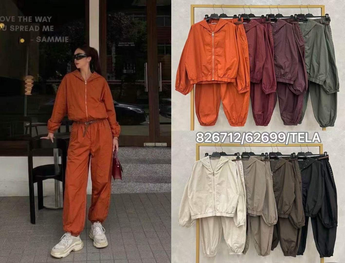 Lockeres Kapuzen-Set