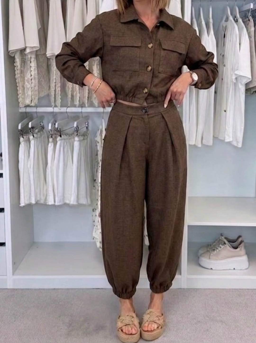 Kurze Hemdjacke
