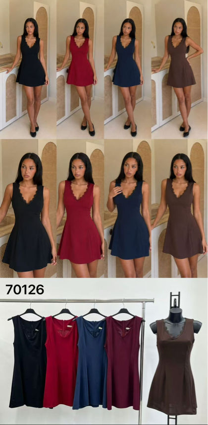 Figurnahes Kleid mit Spitze