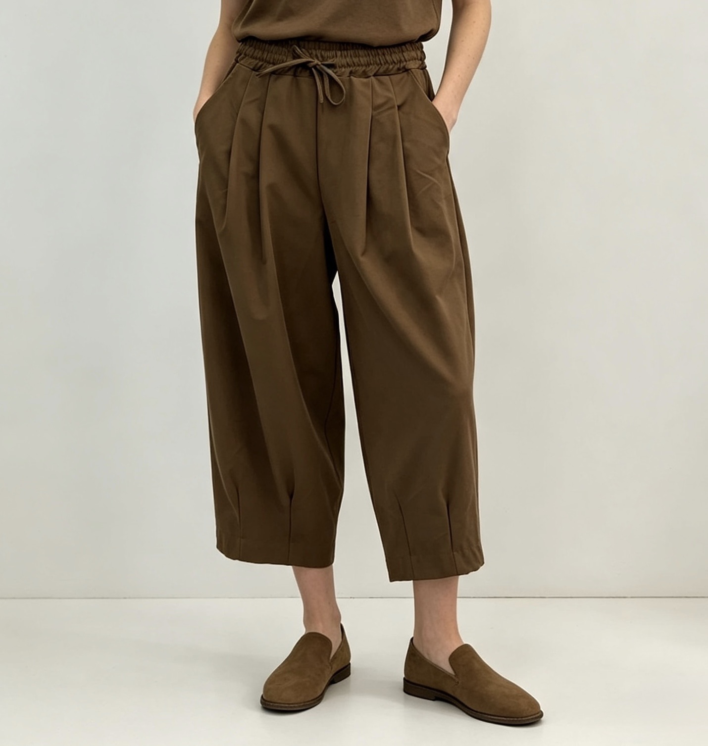 Weite Culotte-Hose 7/8