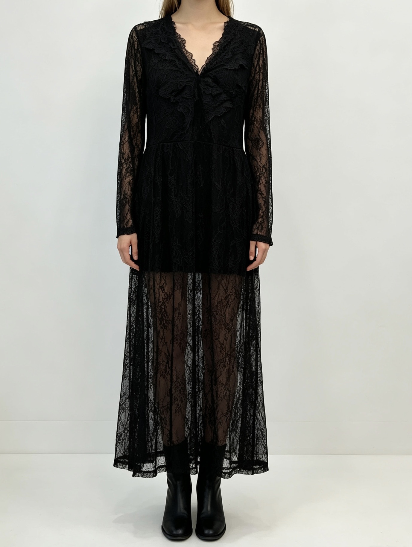 A‑Line Maxikleid aus Spitze