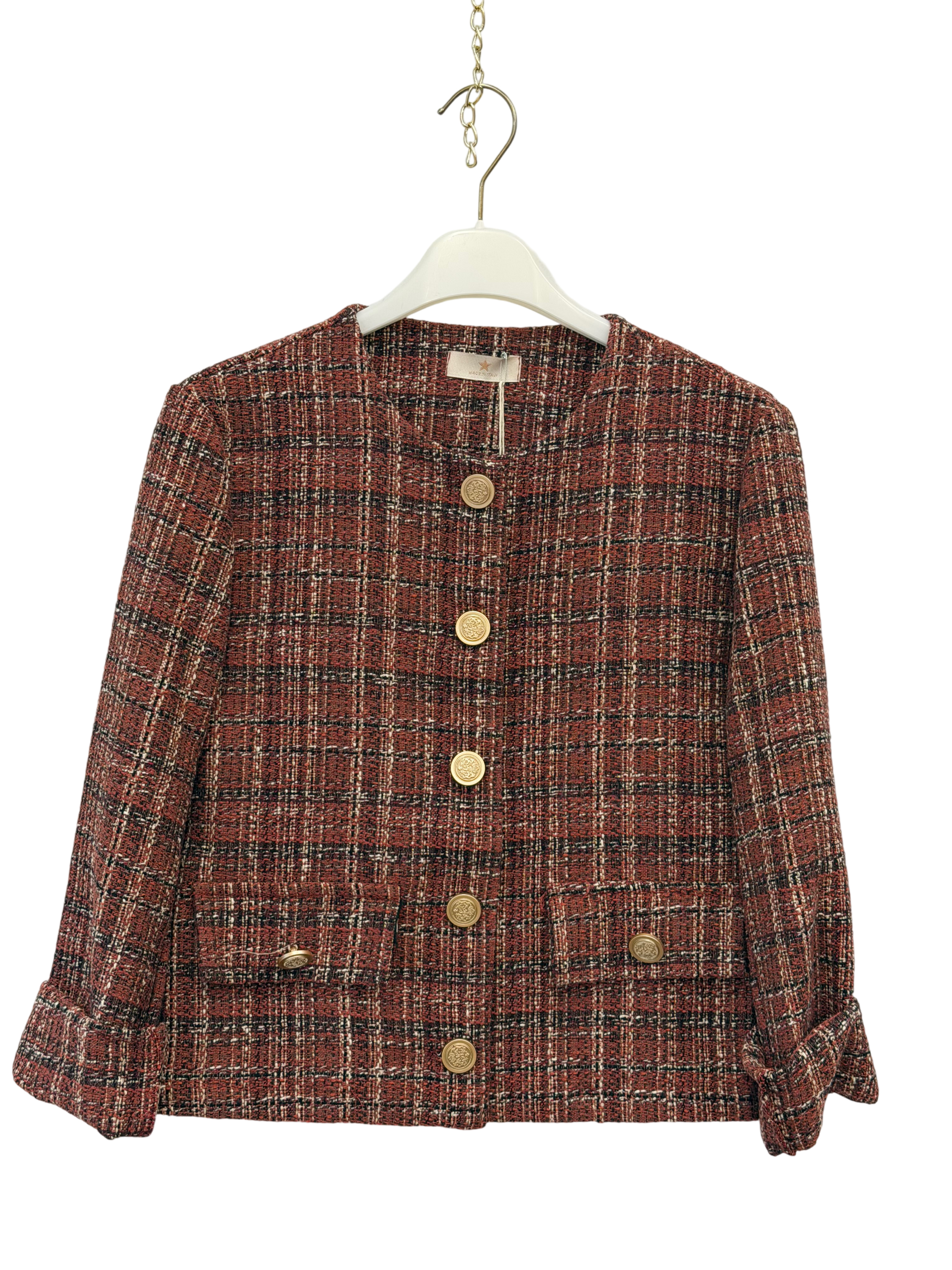 Karo-Jacke, Gerader Schnitt
