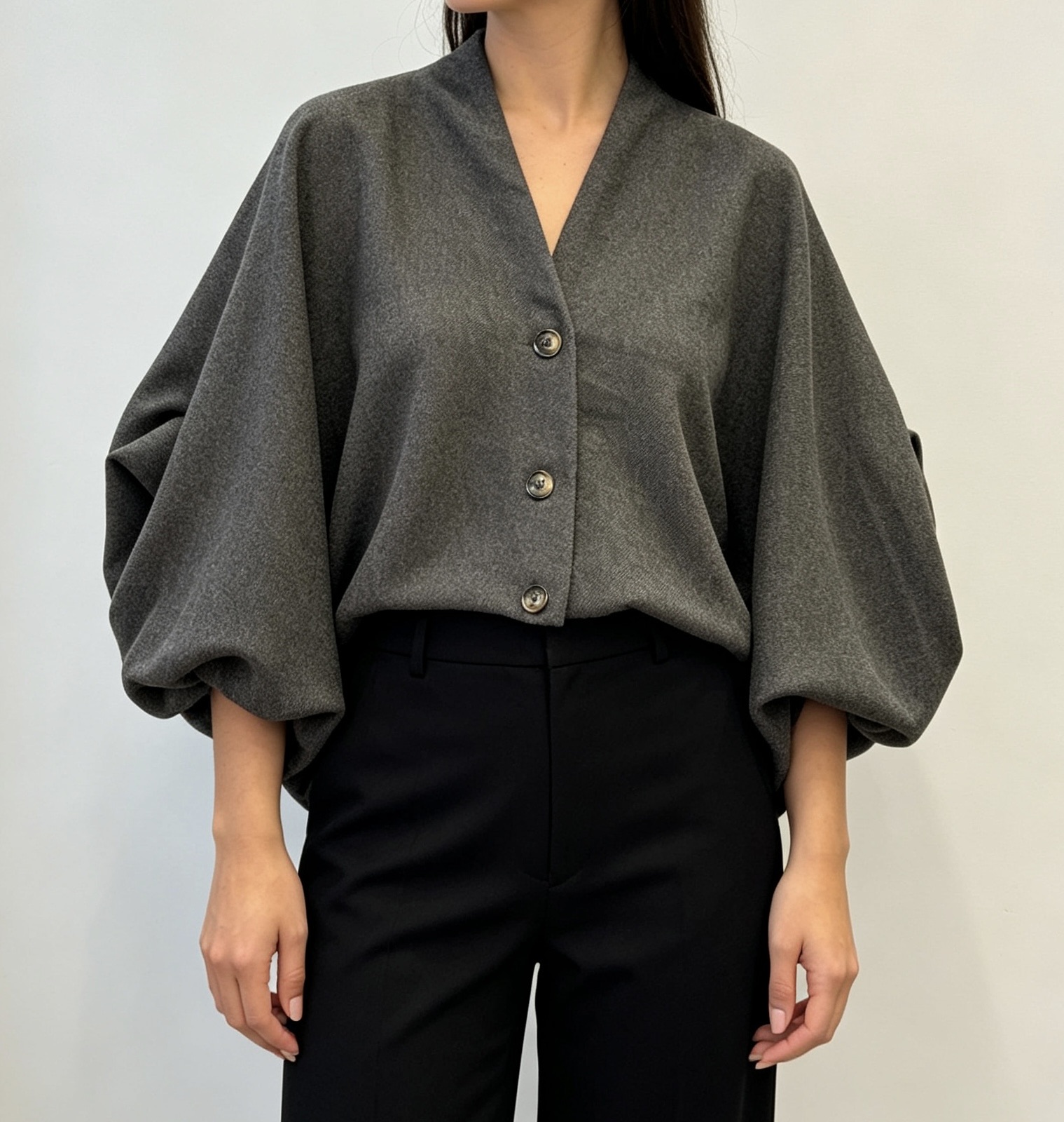 Oversize-Jacke mit rechteckiger Silhouette