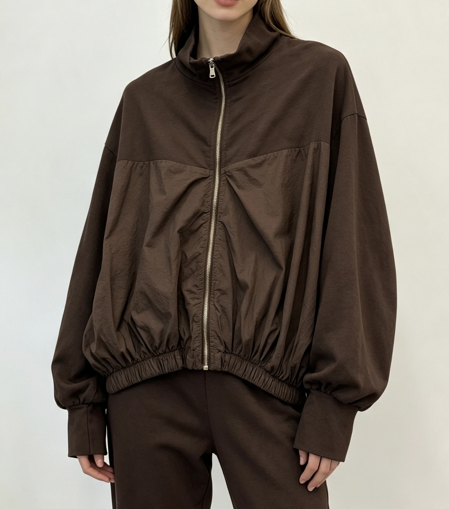 Oversize-Jacke mit Kragen