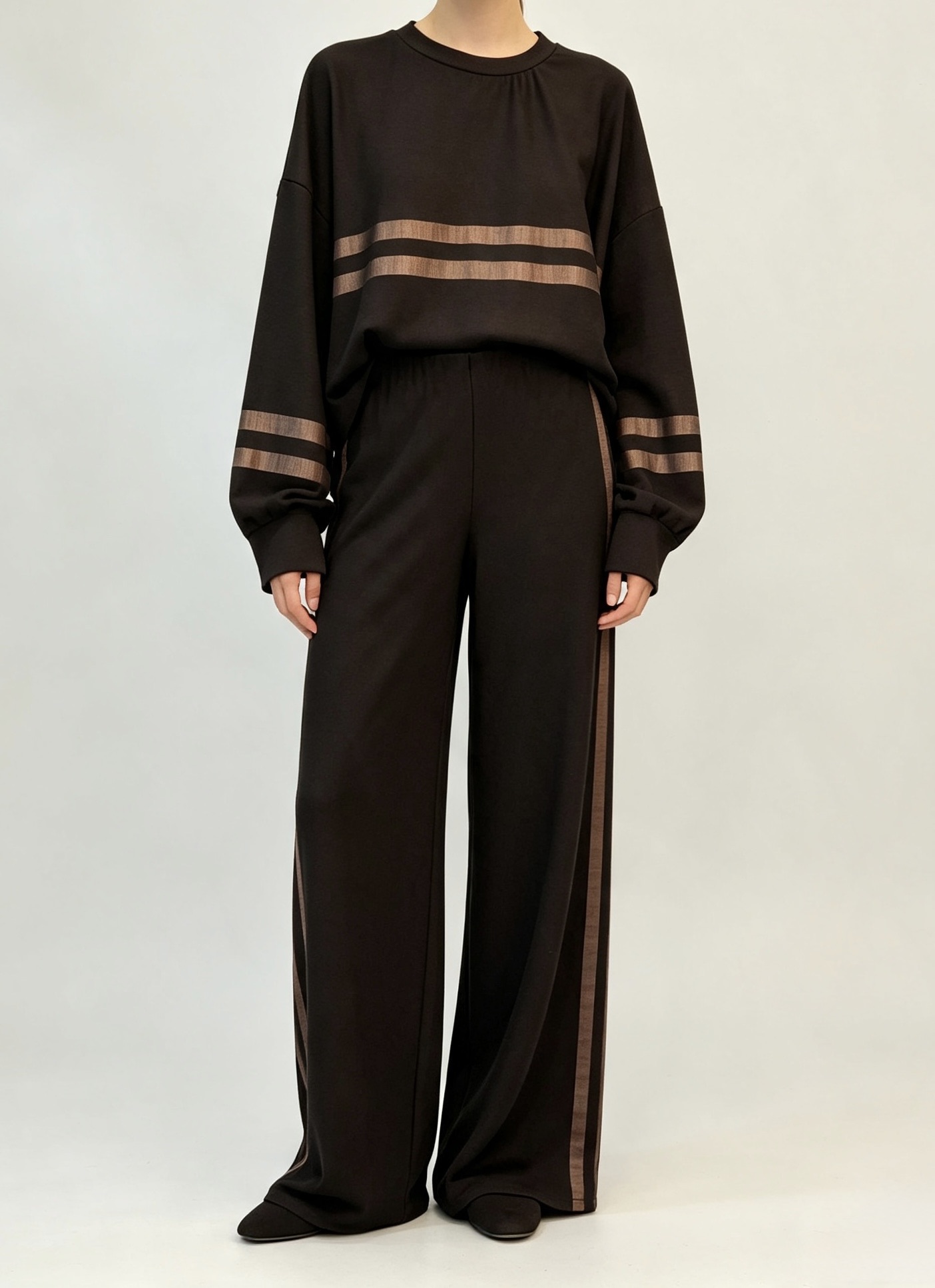 Wide‑Leg Hose mit Muster