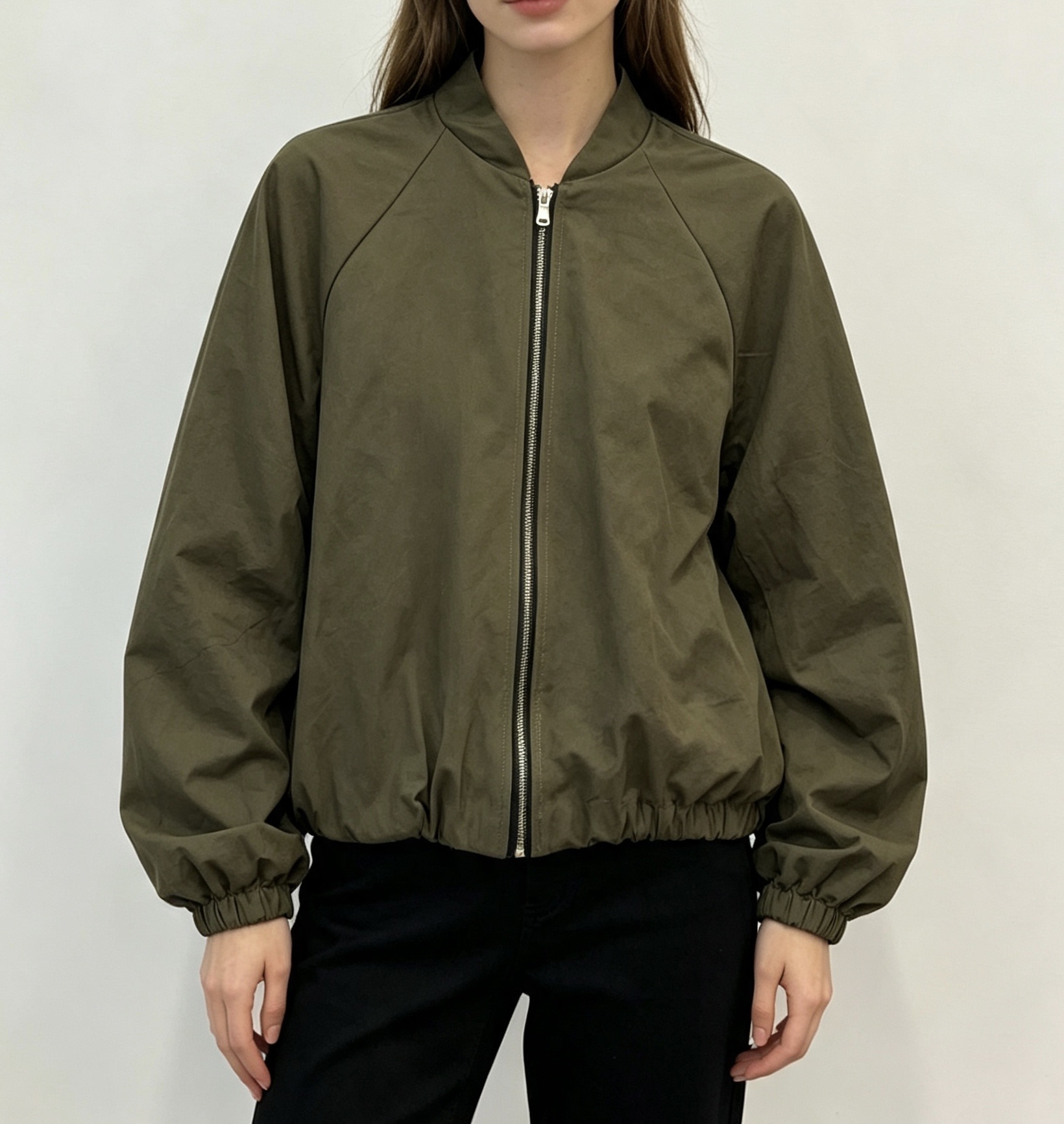 Bomberjacke mit Stehkragen