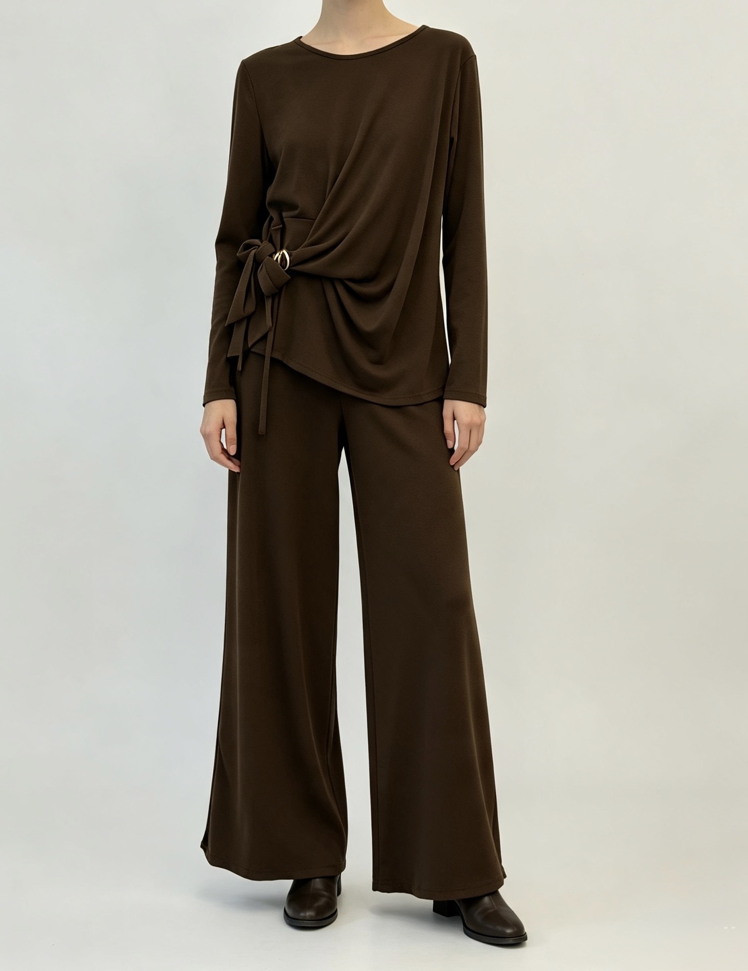 High-Waist Wide-Leg Hose