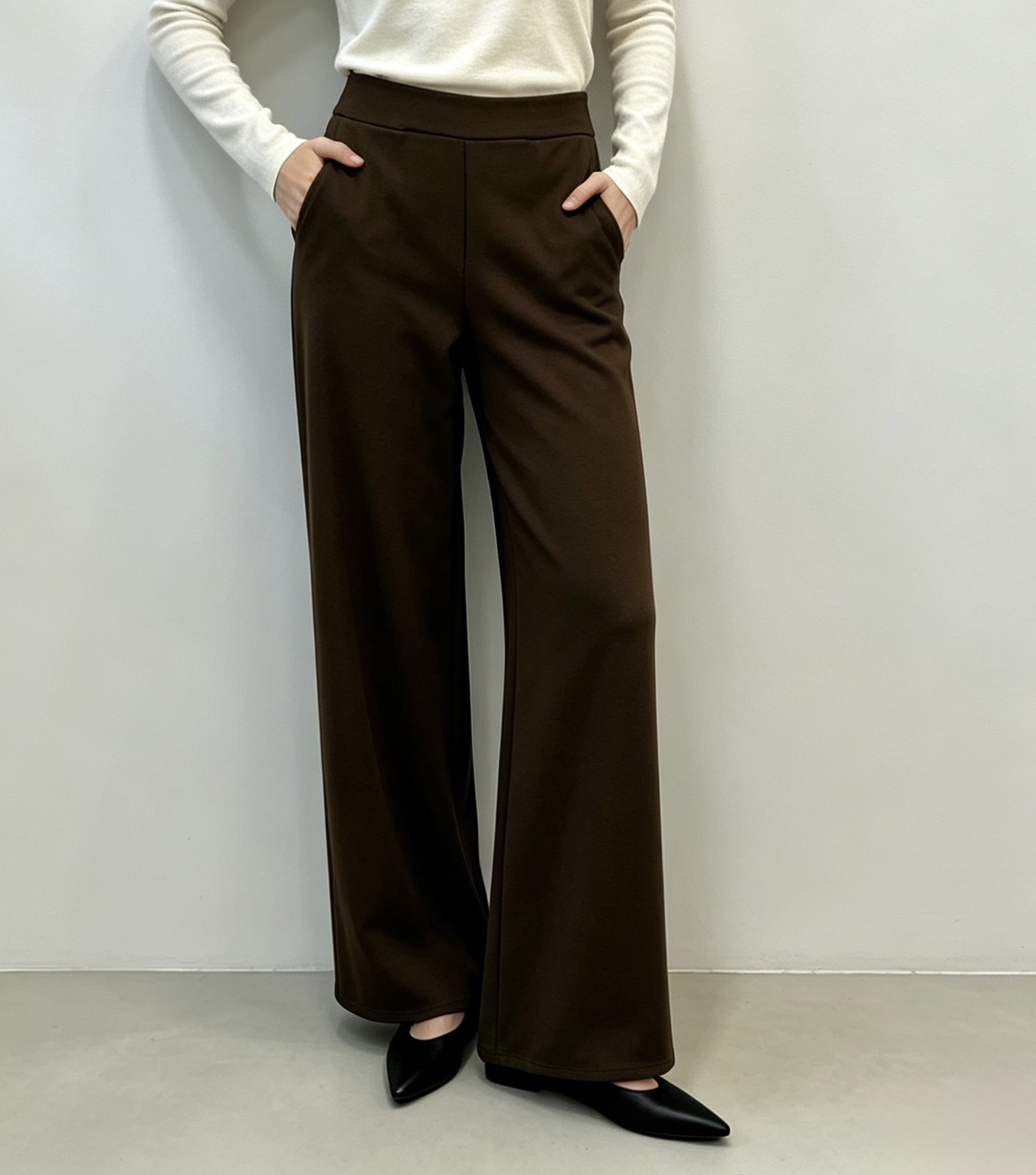 Wide-Leg-Hose mit Gummibund