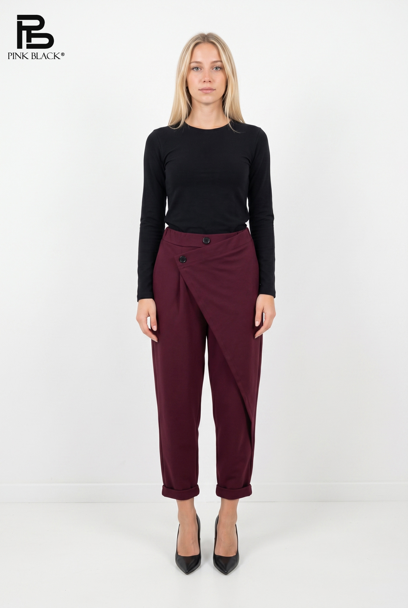 Gerade Knöchellange Hose