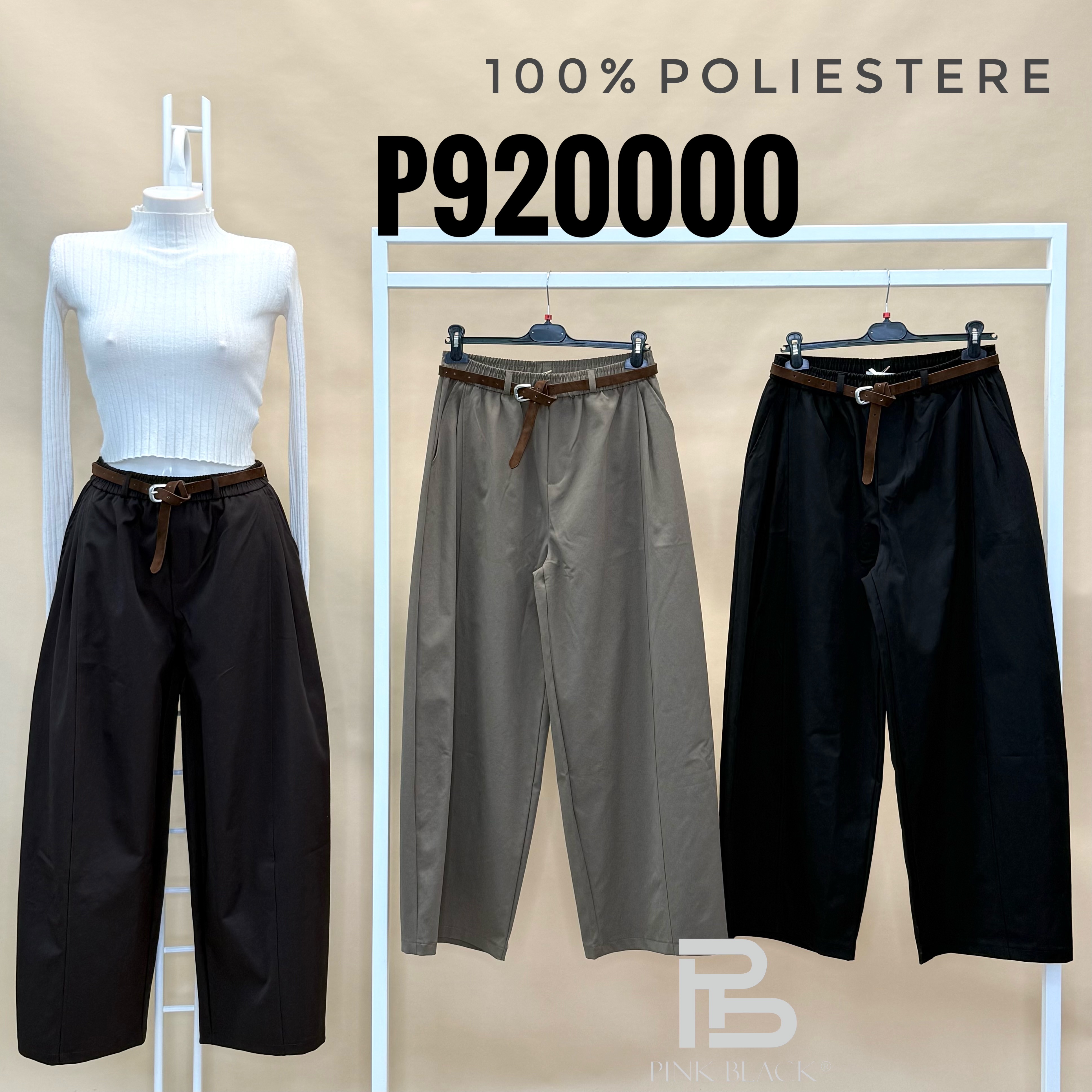 Weite High-Waist-Hose