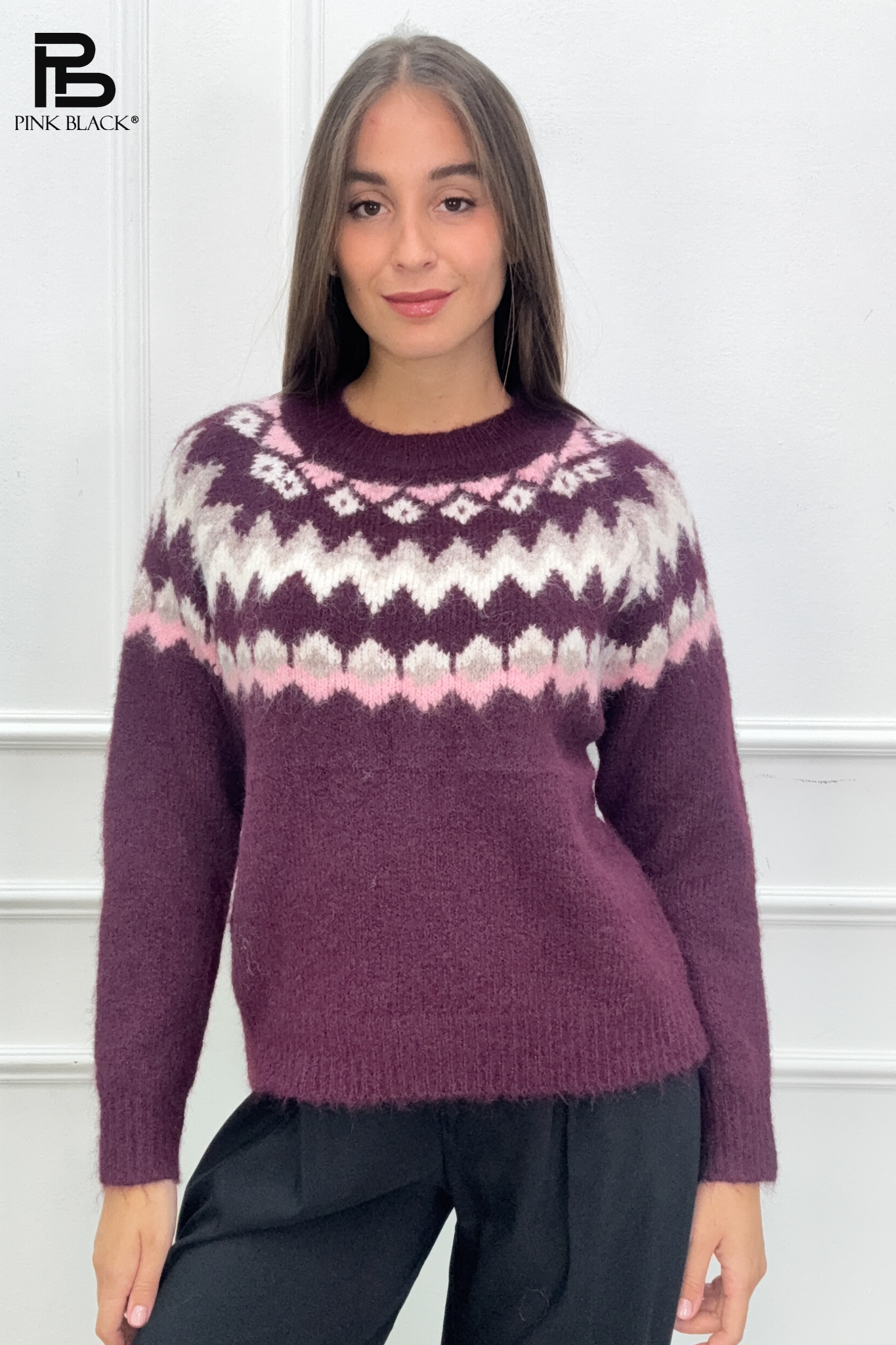 Kuscheliger Pullover mit Passe