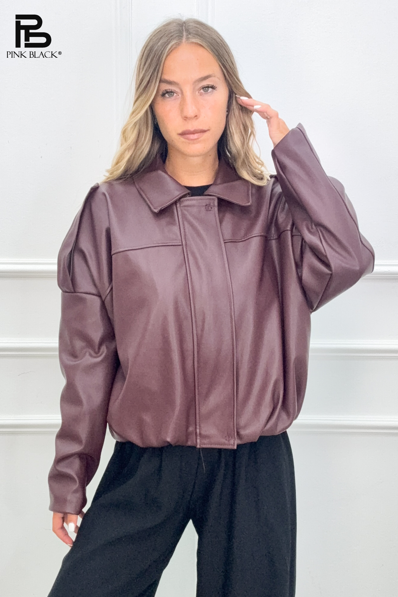 Oversize-Jacke mit Kragen
