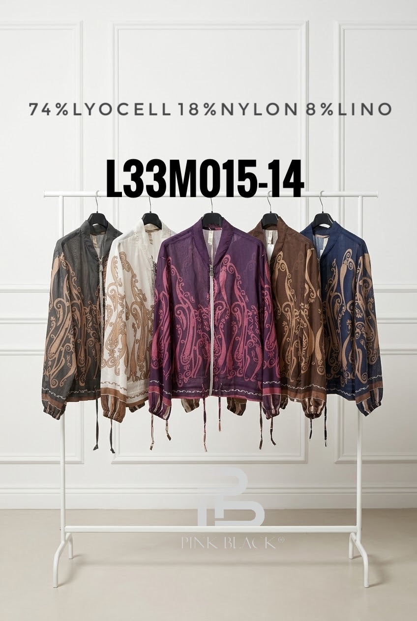Bomberjacke mit Paisley-Muster