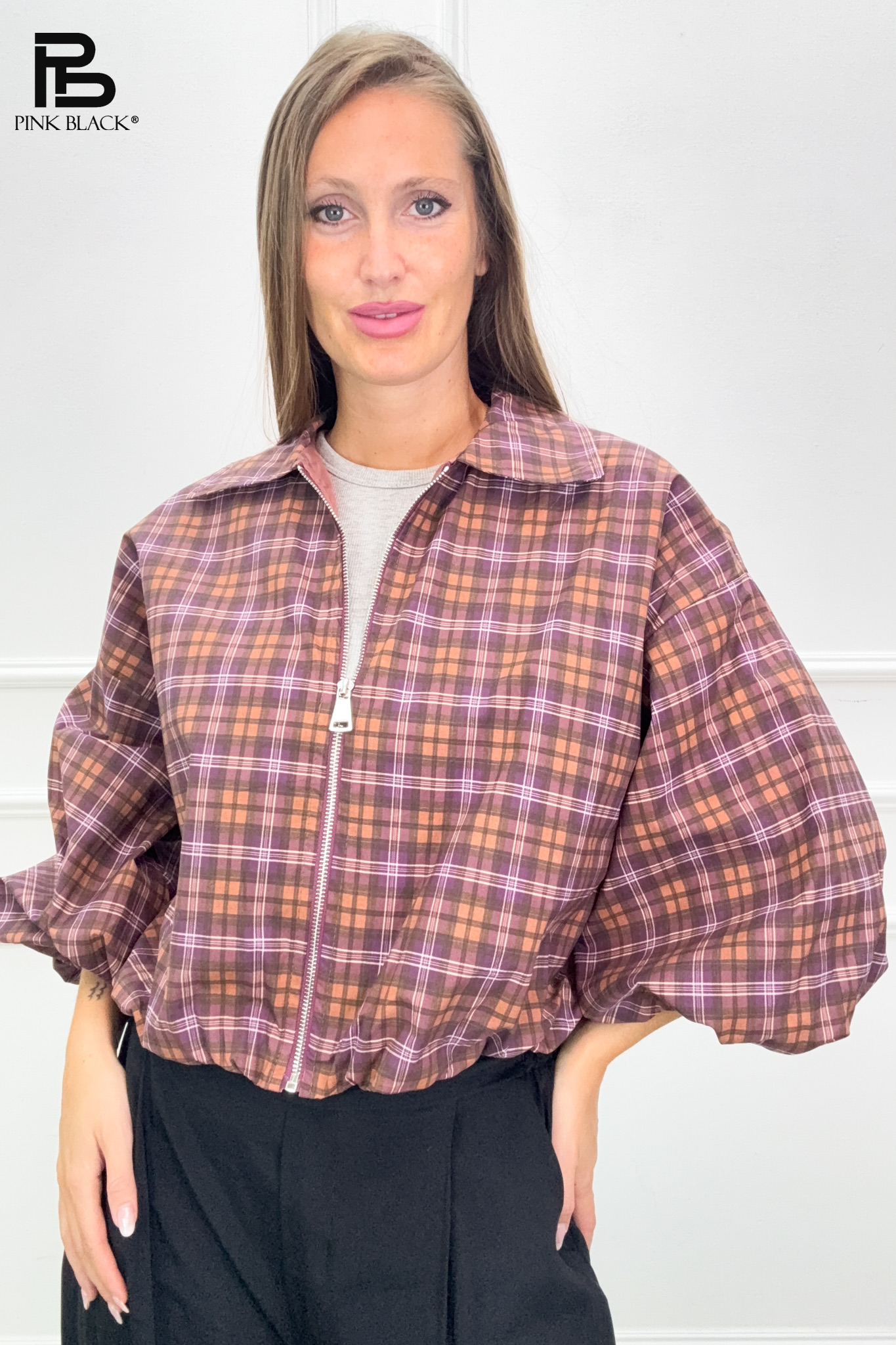 Oversize-Jacke mit Kragen