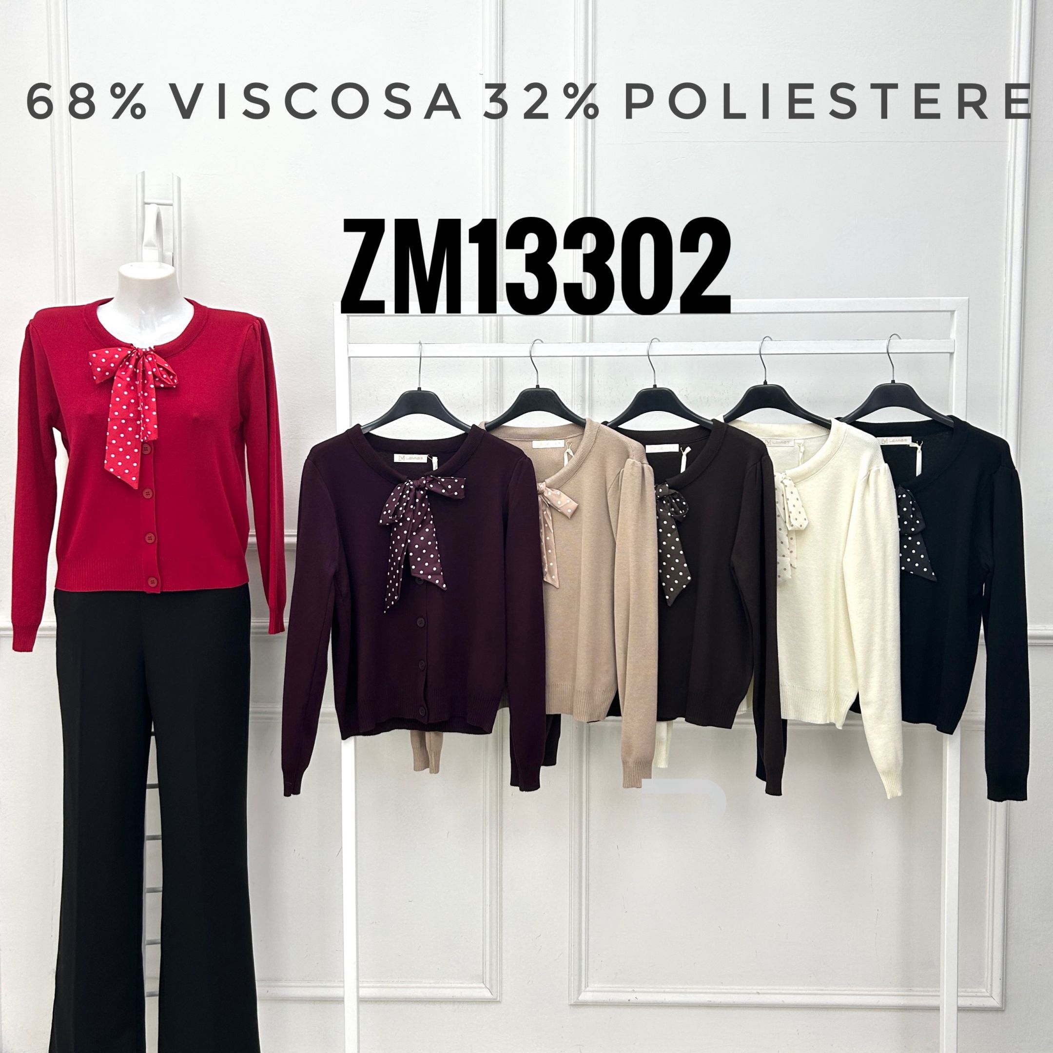 Cardigan mit Schleife