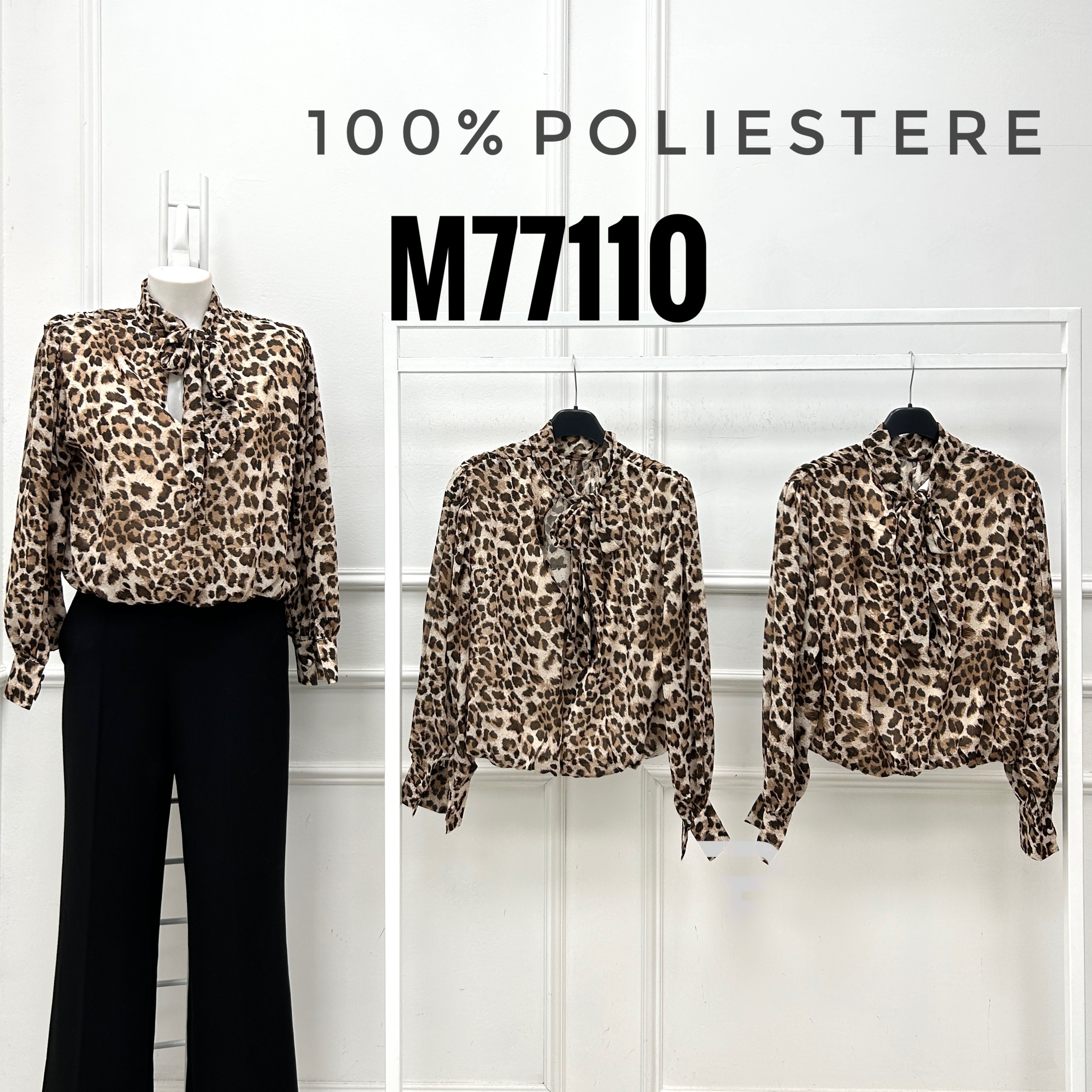 Bluse mit Schleife