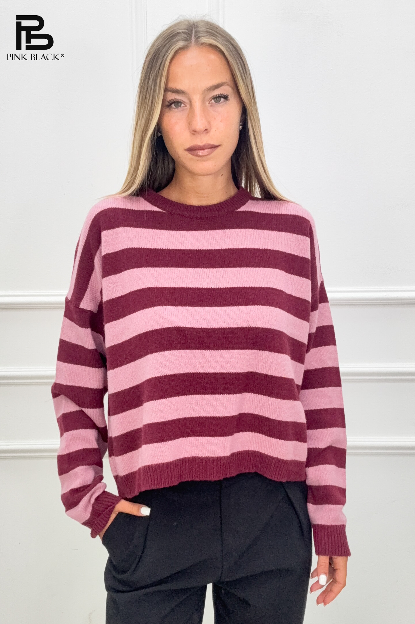 Lockerer Streifenpullover