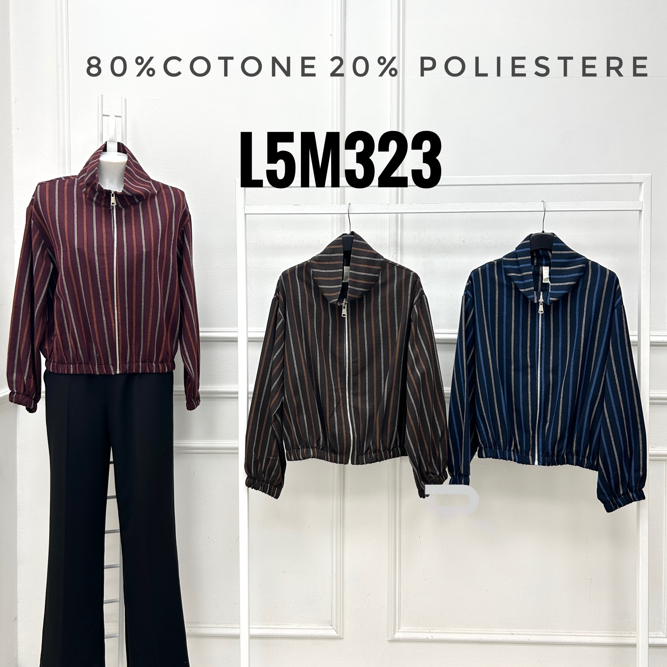Bomberjacke mit Streifen