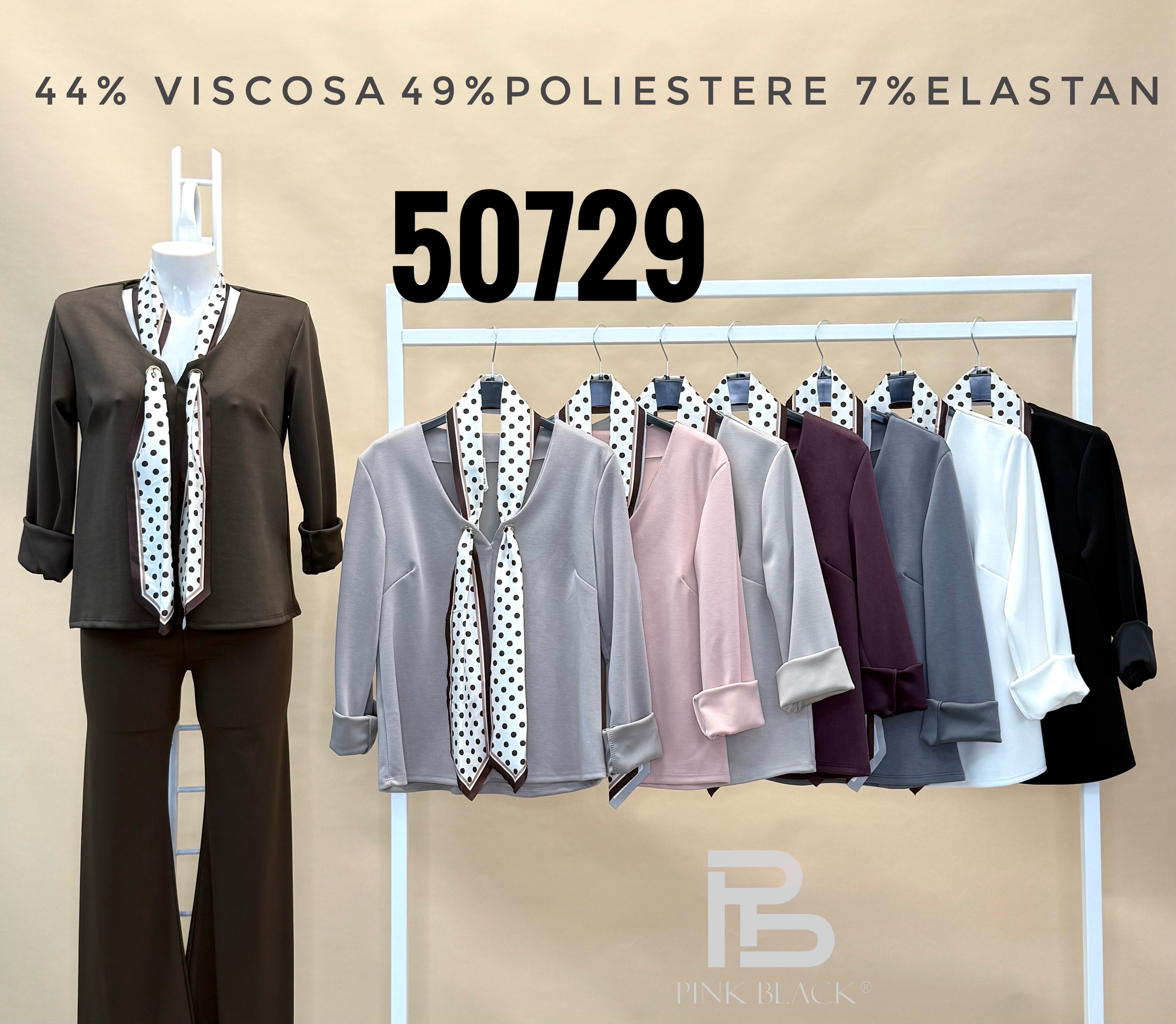 Bluse mit V-Ausschnitt und Schleife