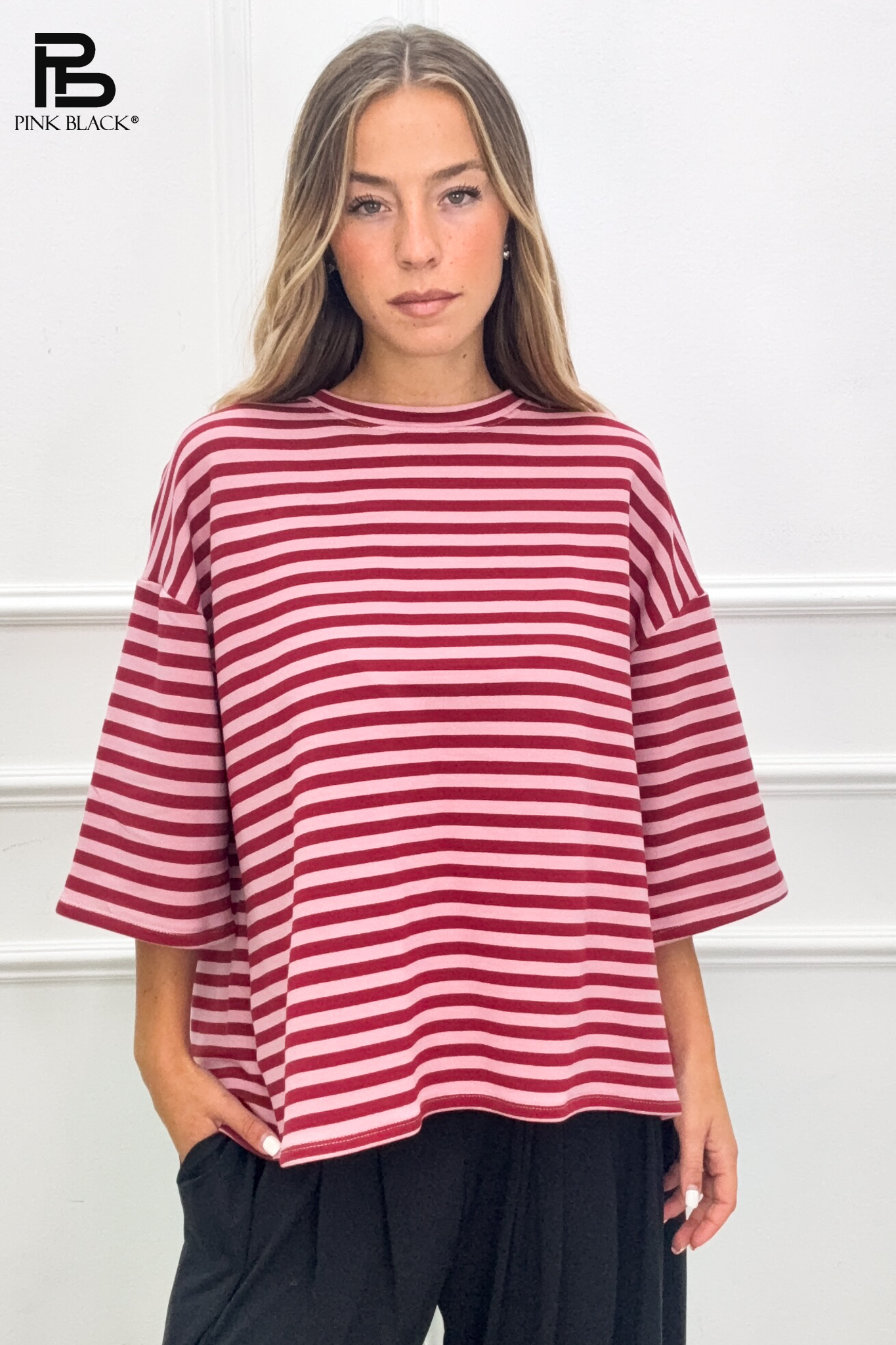 Oversize‑T-Shirt mit Schleife