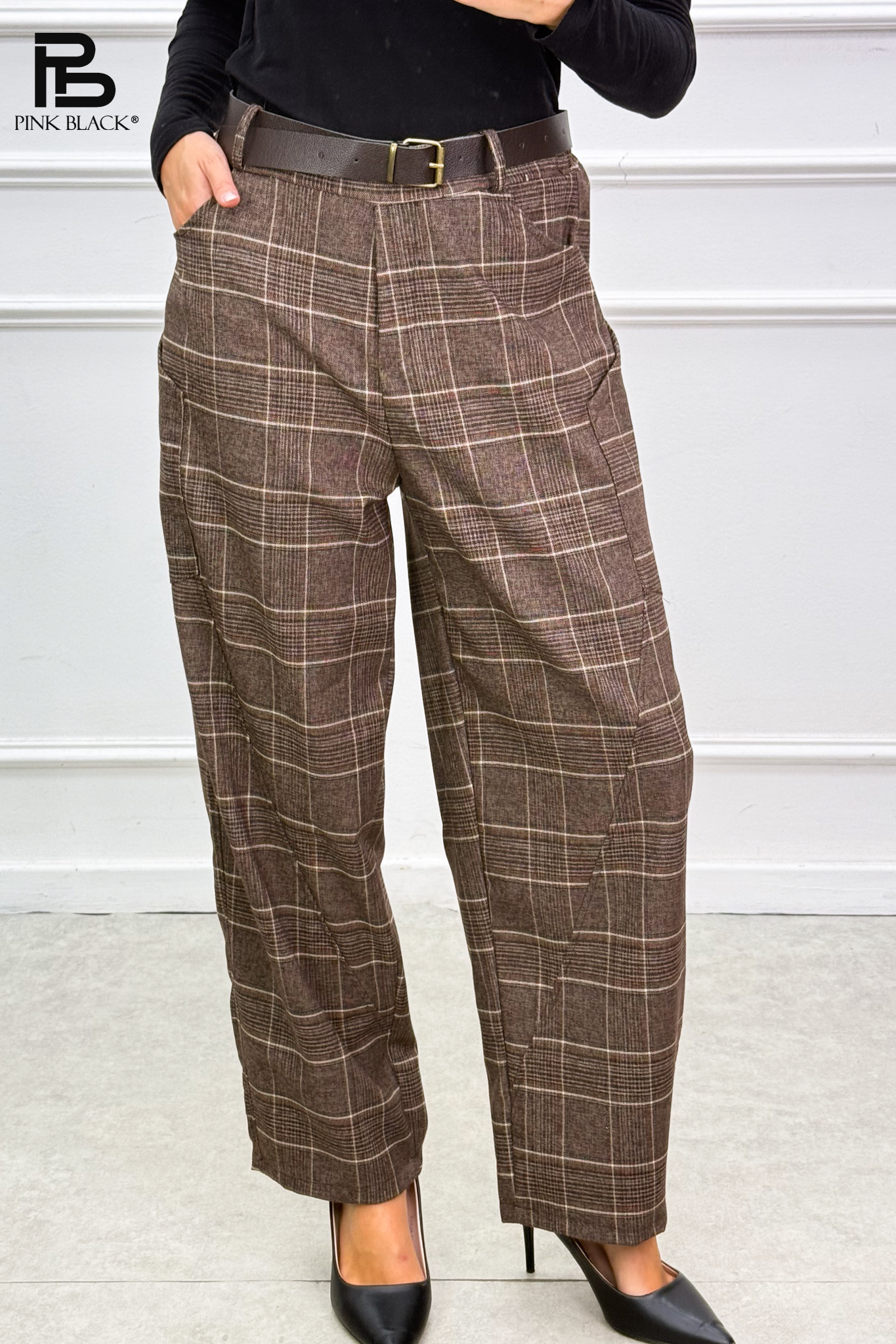 Gerade Knöchellange Hose