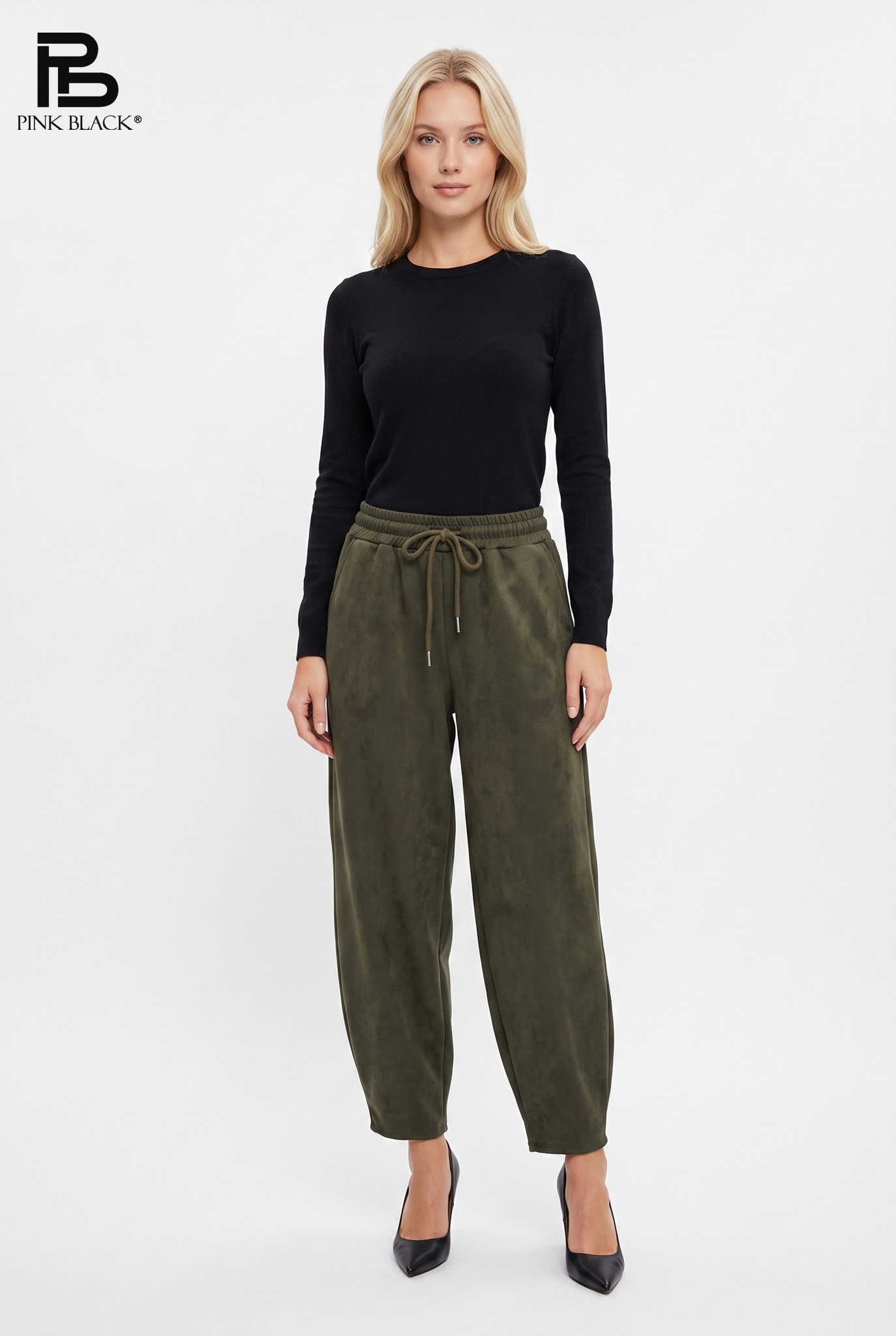 Regular gerade Knöchellange Hose