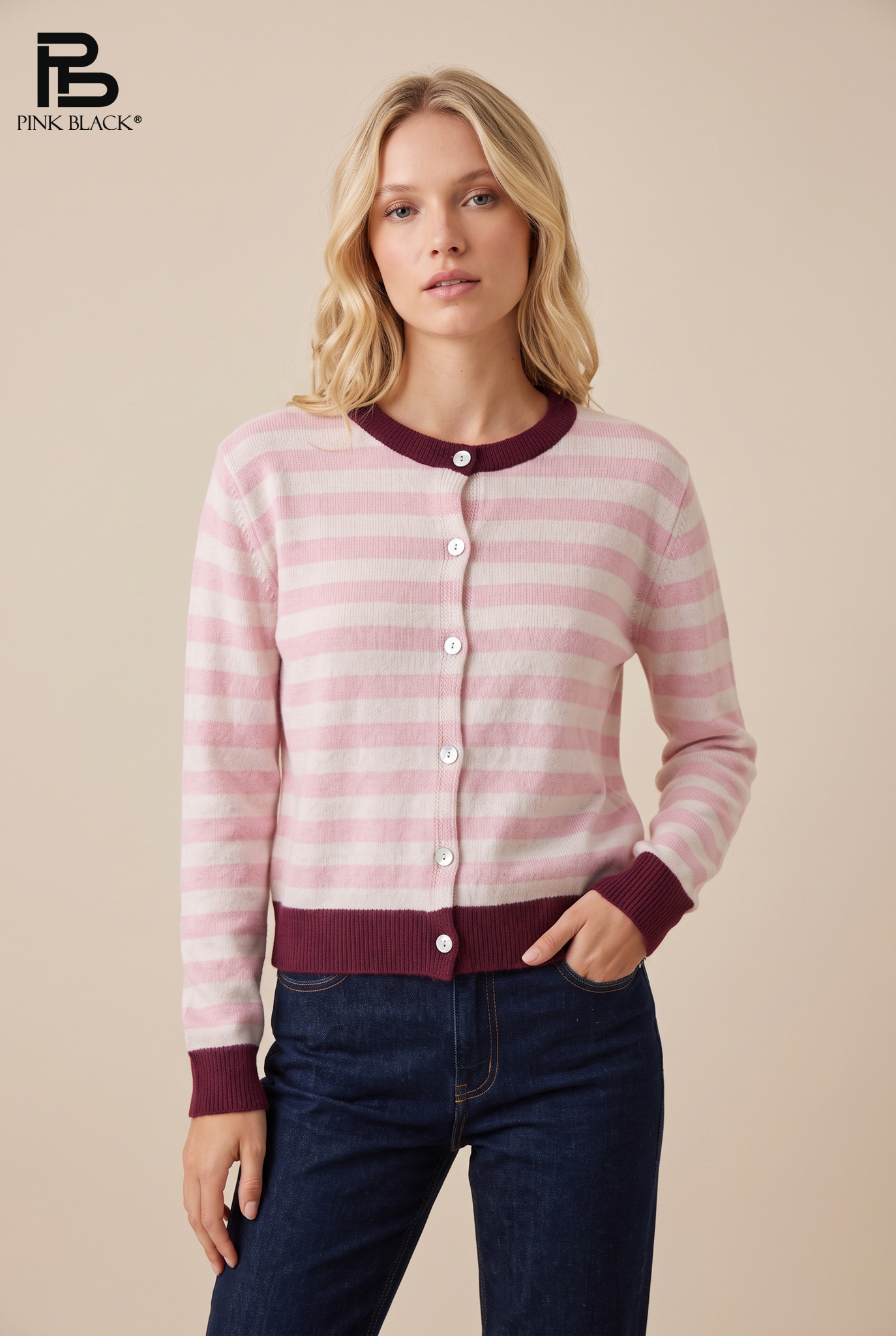 Schlichter Cardigan mit Knöpfen