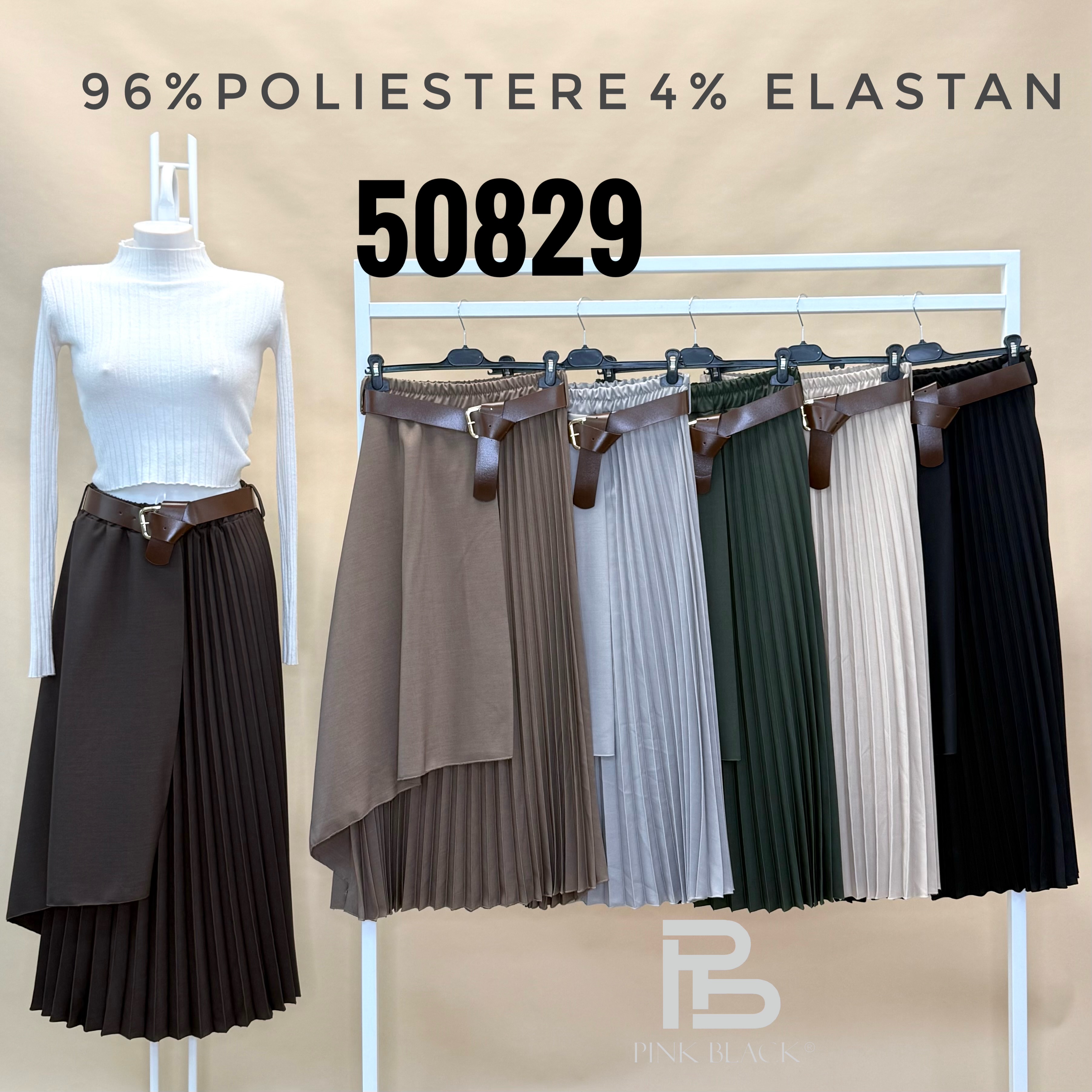 Plissierter Midirock