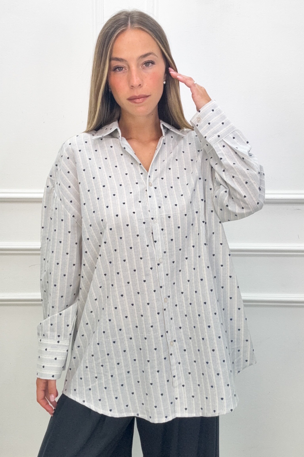 Lässiges Longline-Hemd