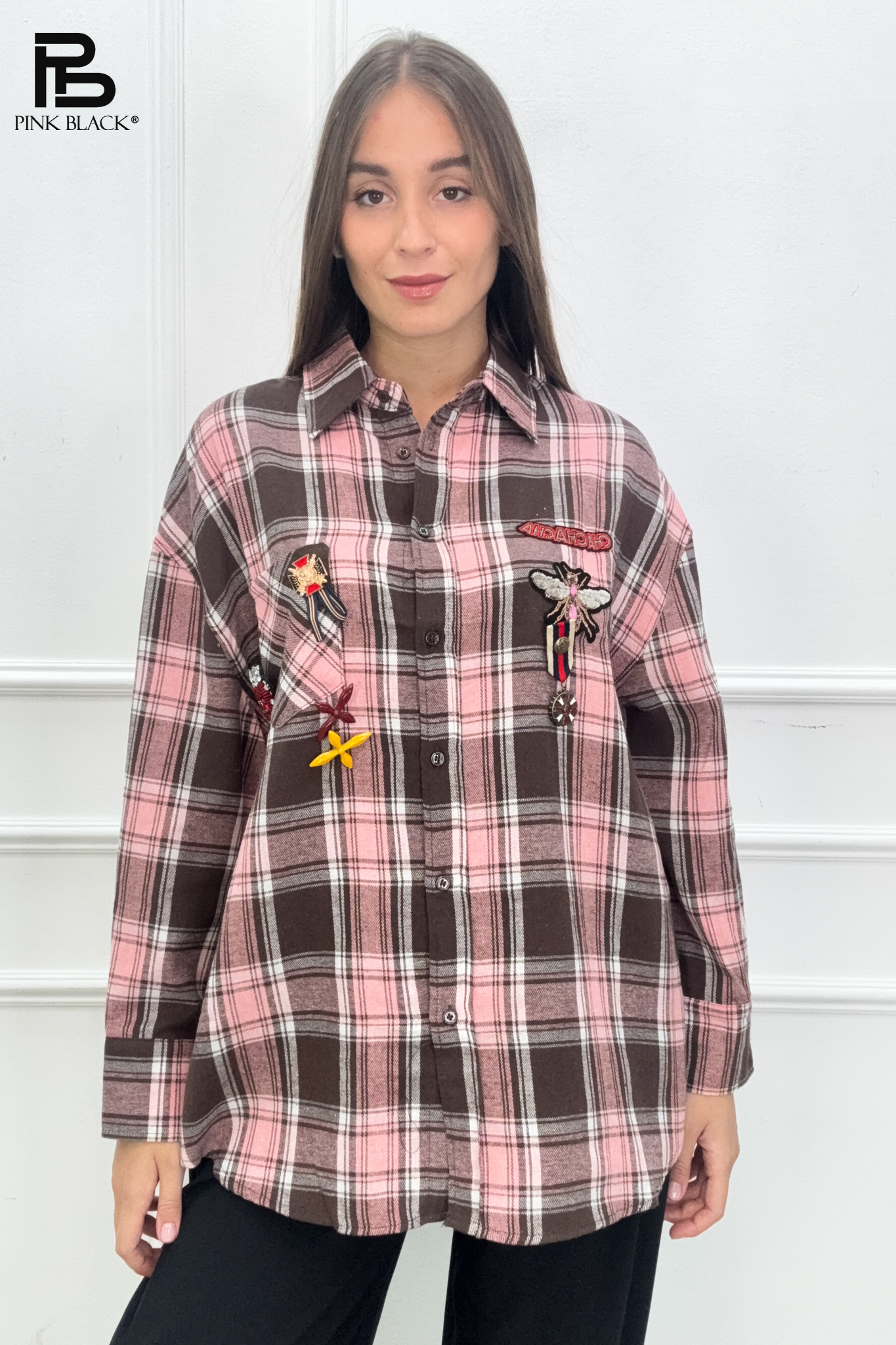 Verlängertes Oversize-Hemd