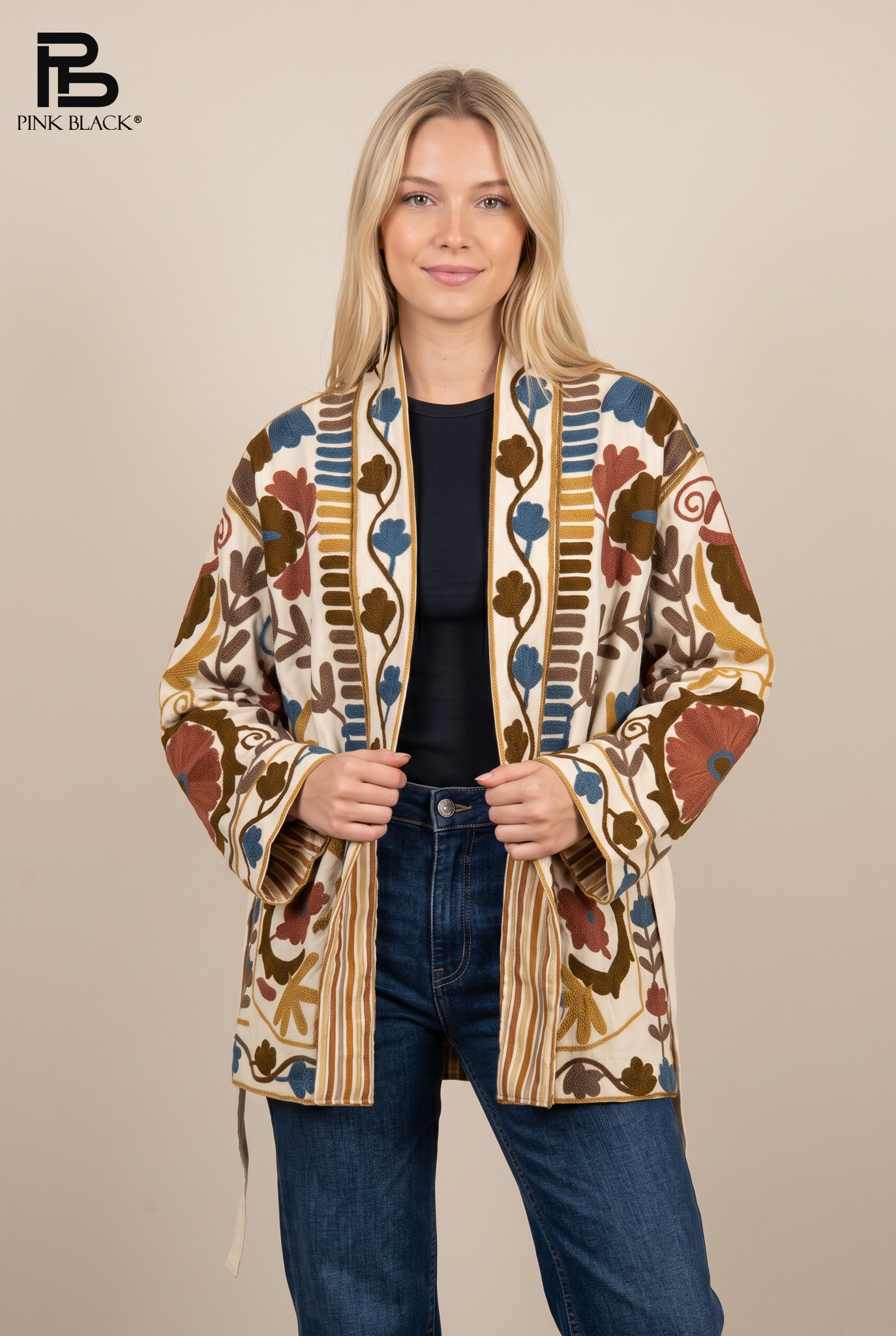Kimono-Jacke zum Binden