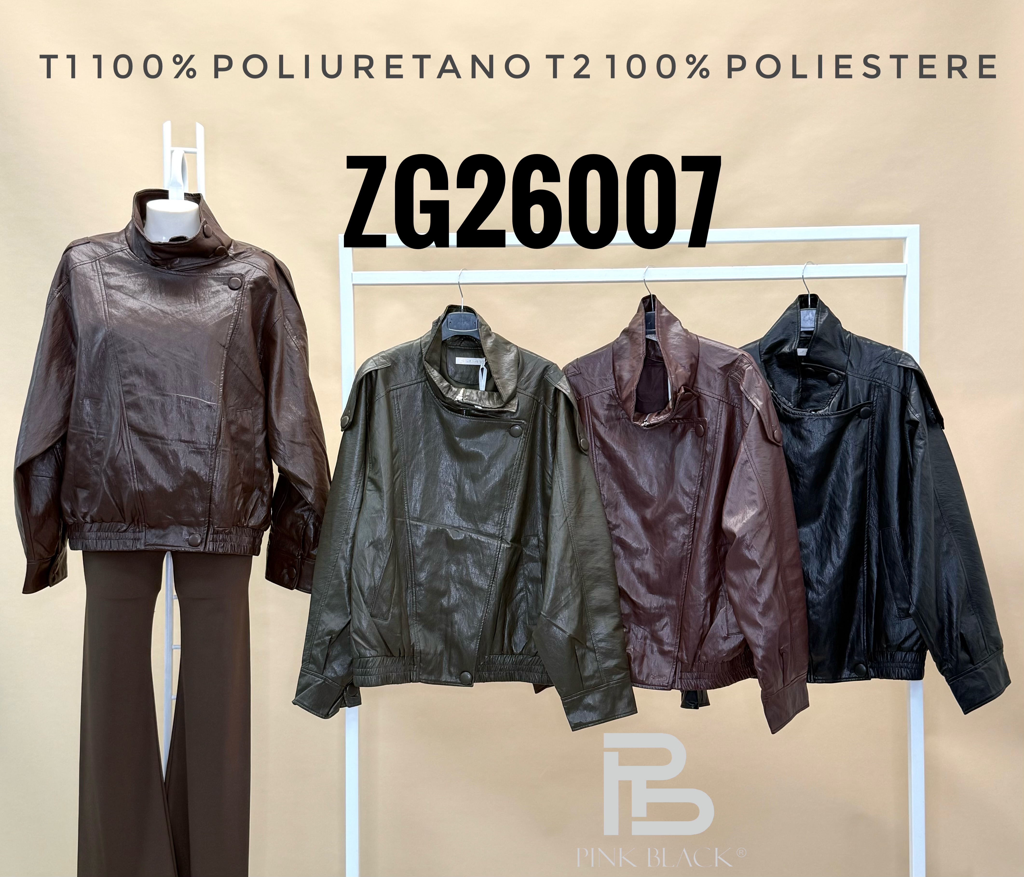Kurze Jacke mit Stehkragen