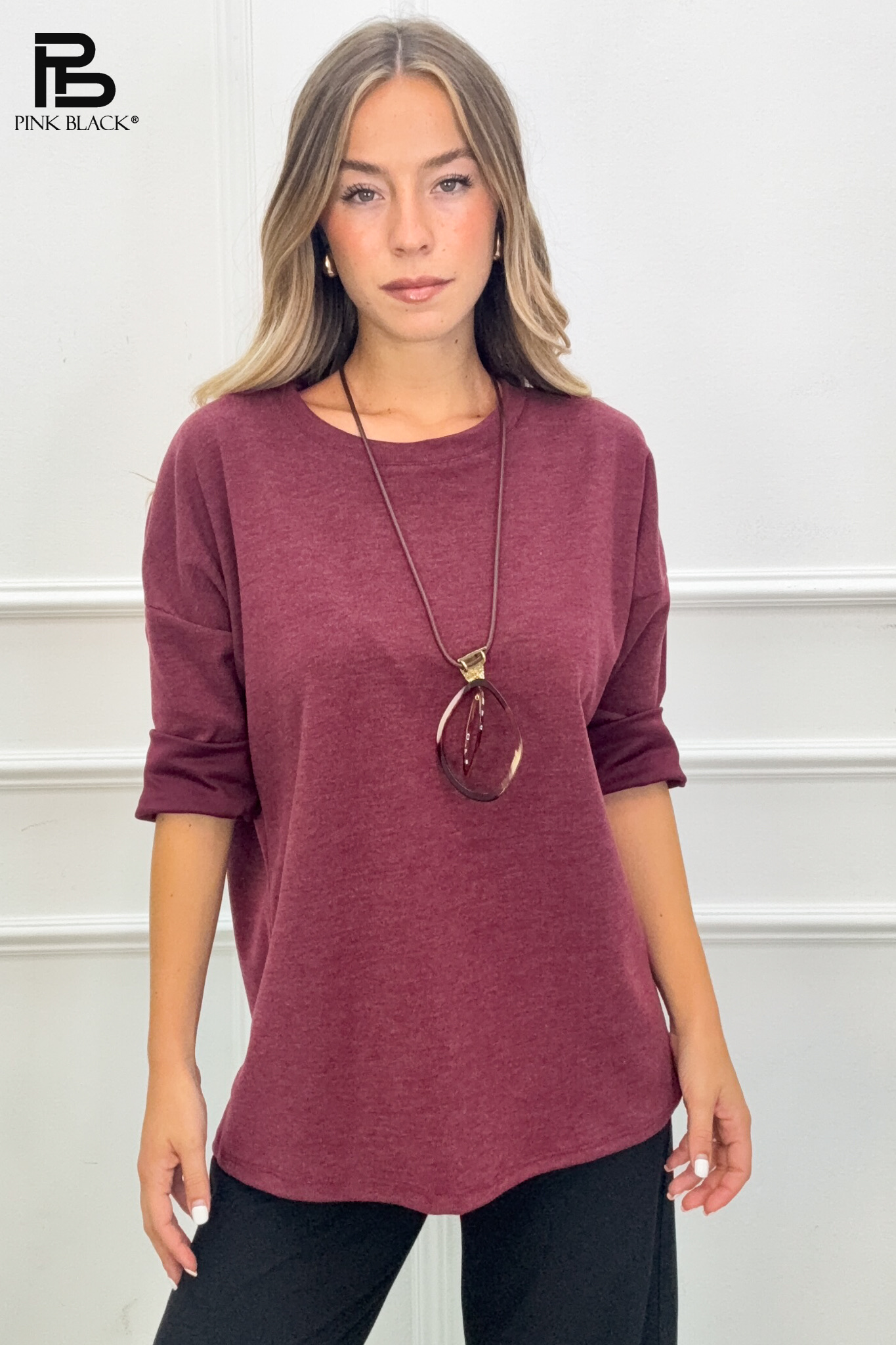 Lockeres 3/4-Arm Shirt