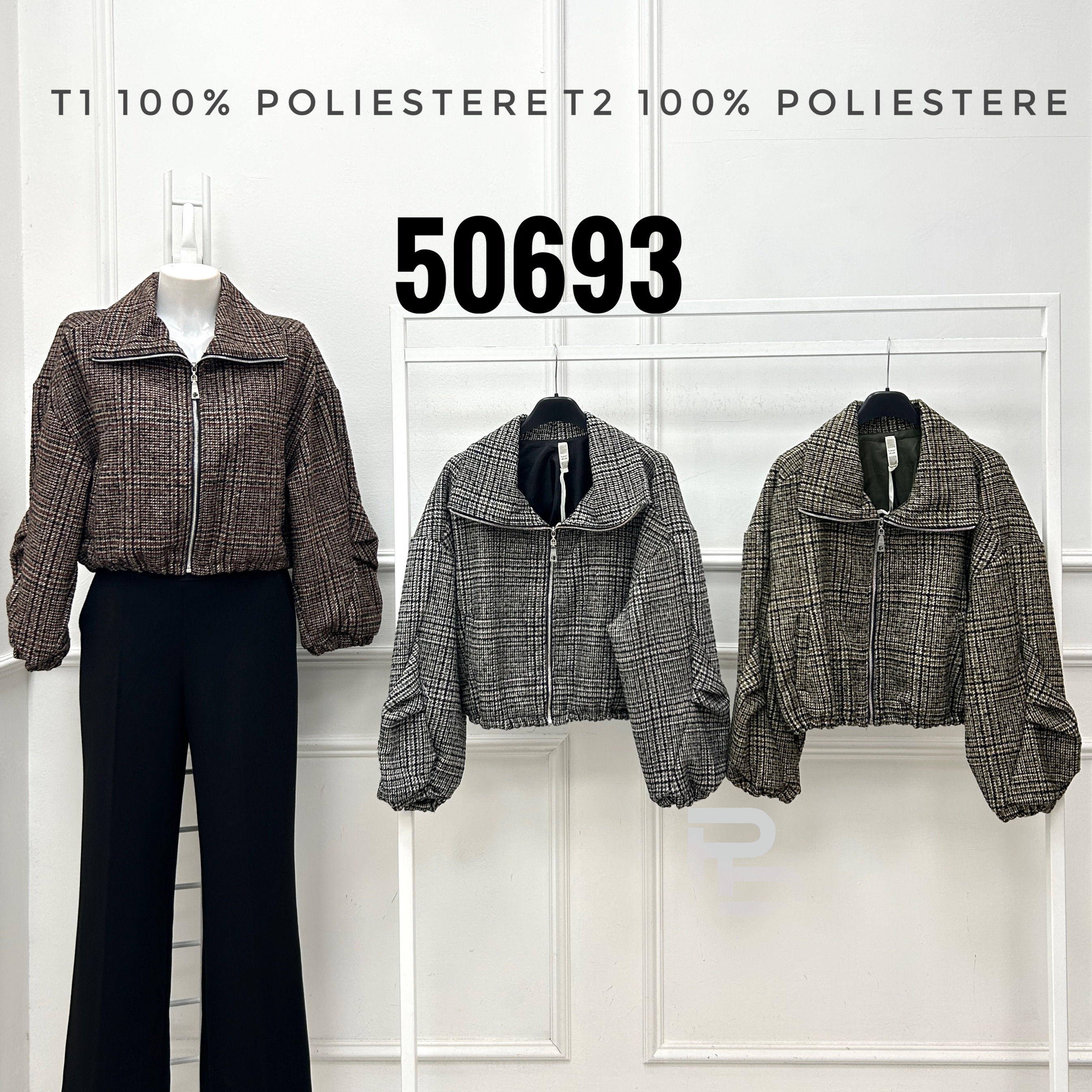 Kurze Jacke, weiter Schnitt