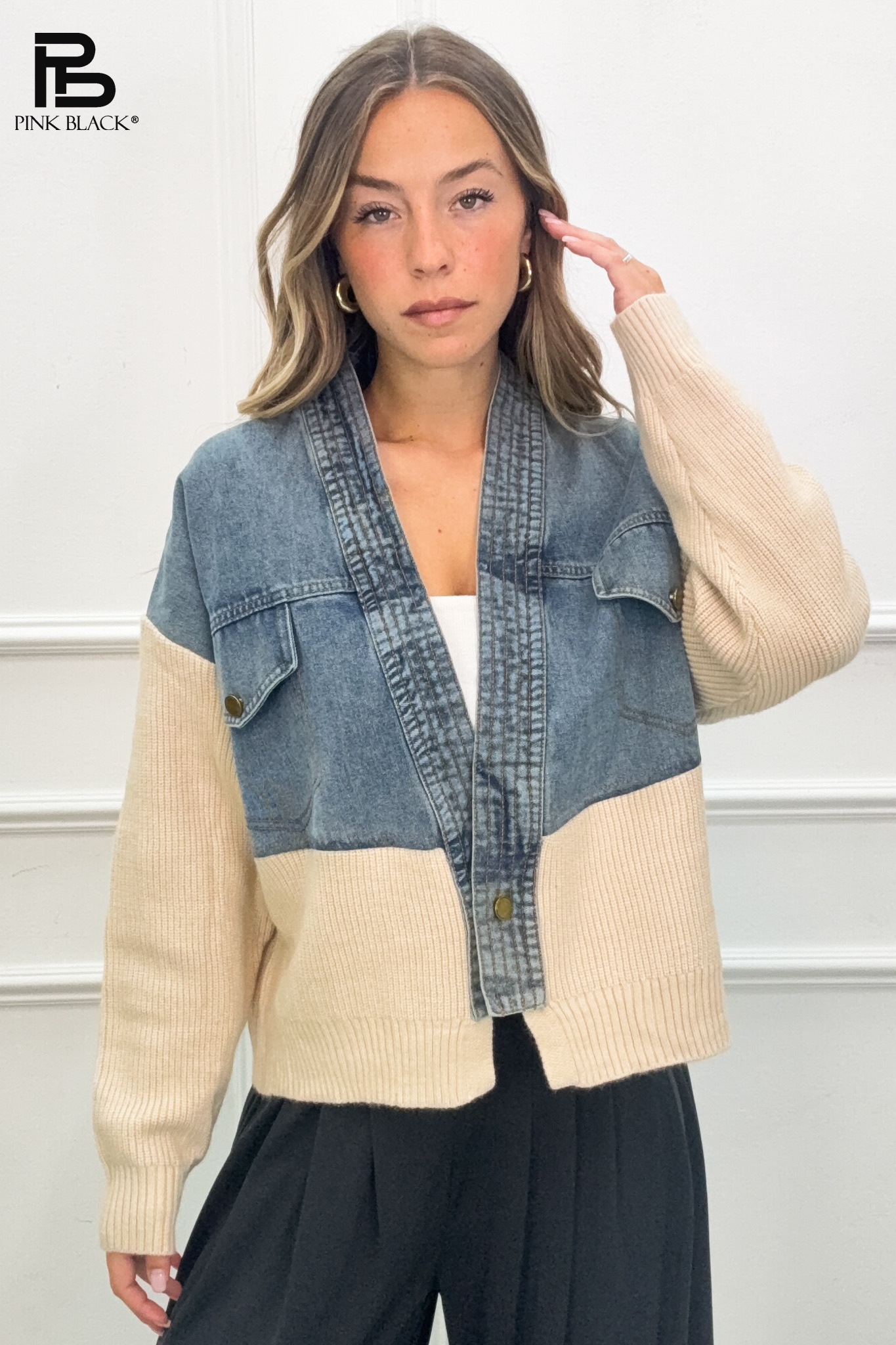 Lässiger Cardigan bis zur Hüfte