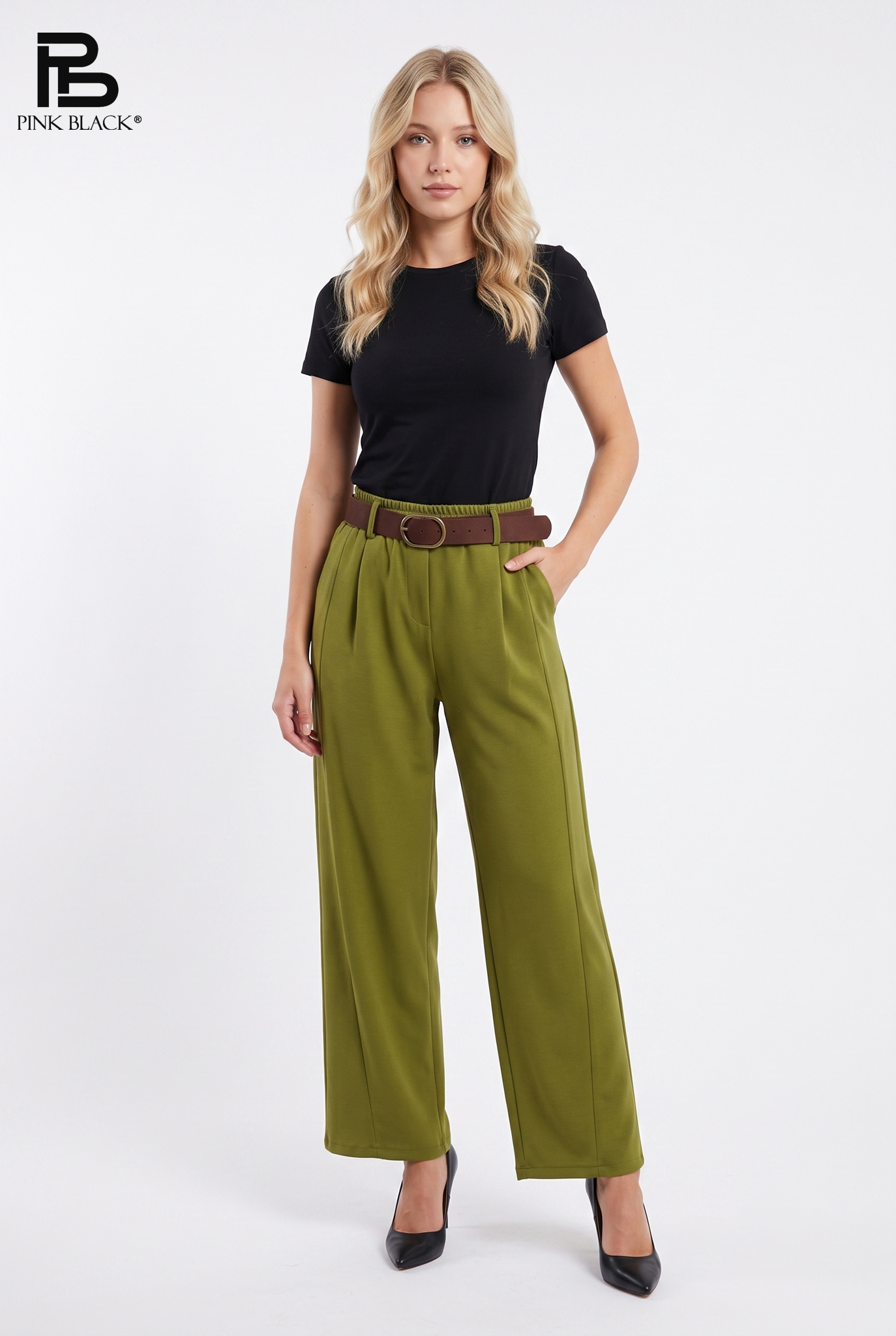 Gerade Knöchellange Hose